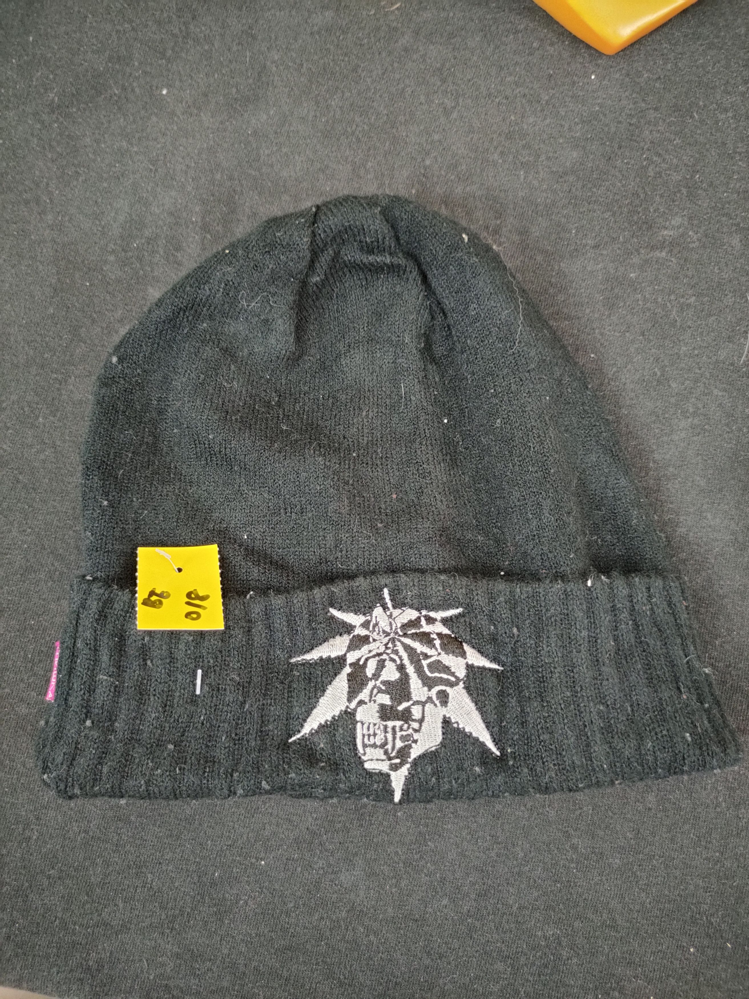 Japanese Brand Black skull beanie japan streetwear punk #018 Size ONE SIZE - 7 Thumbnail