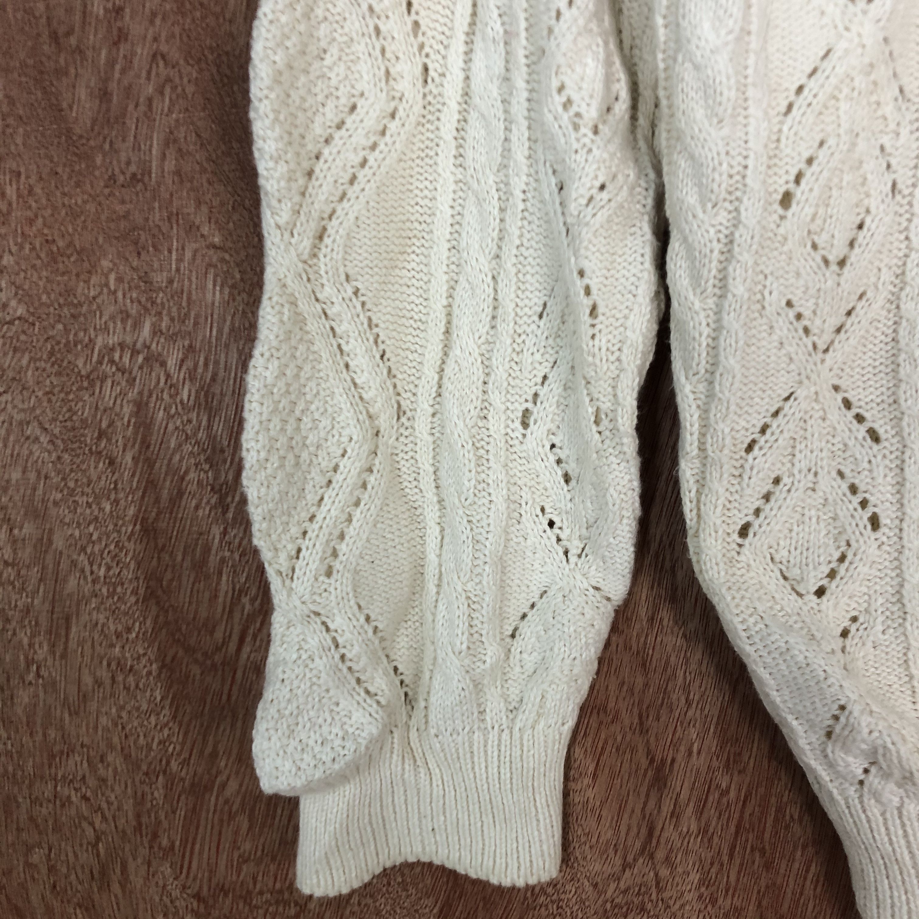 Homespun Knitwear DLL Air Section crochet mesh net White Knitwear #c554 Size US M / EU 48-50 / 2 - 5 Thumbnail