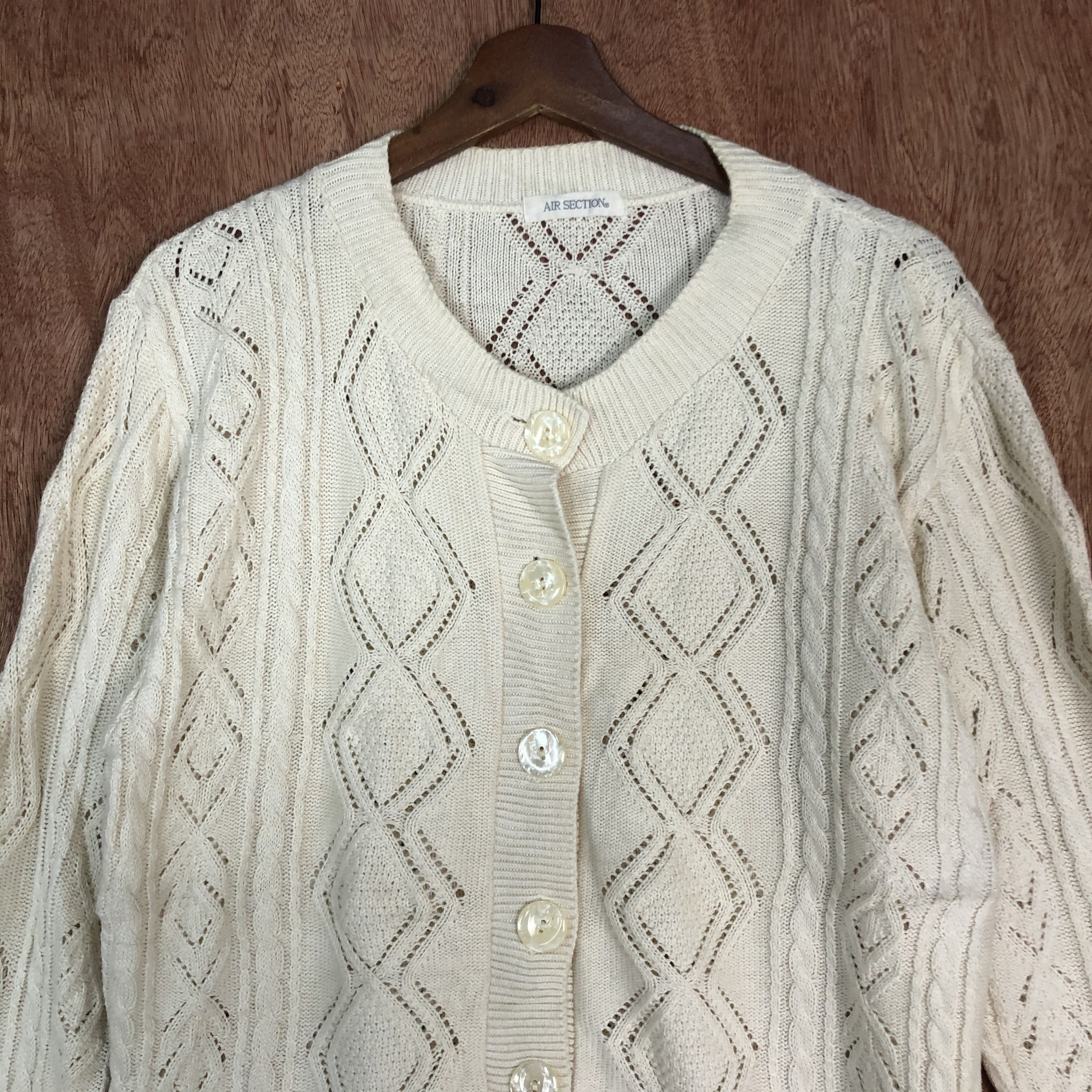 Homespun Knitwear DLL Air Section crochet mesh net White Knitwear #c554 Size US M / EU 48-50 / 2 - 8 Thumbnail
