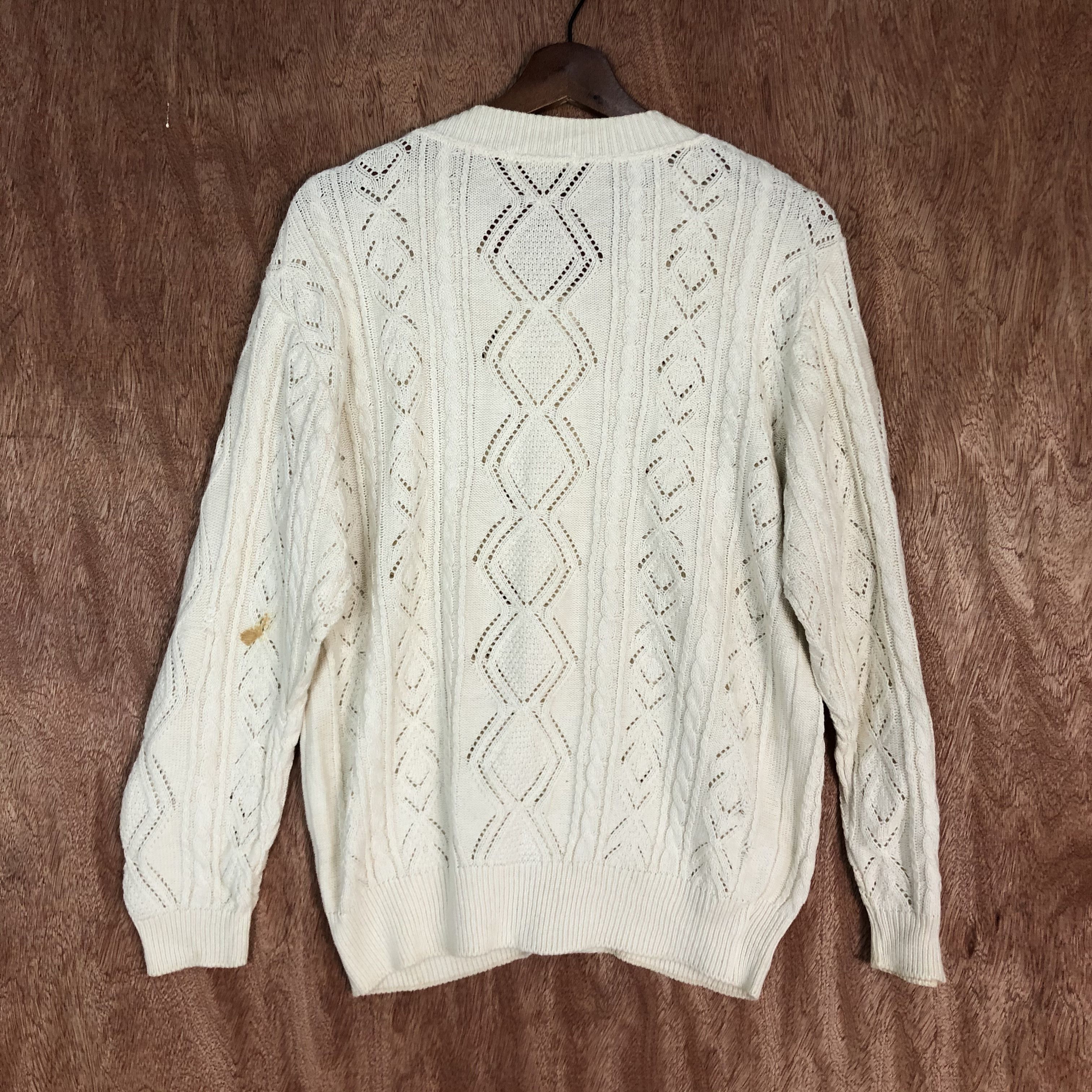 Homespun Knitwear DLL Air Section crochet mesh net White Knitwear #c554 Size US M / EU 48-50 / 2 - 9 Thumbnail