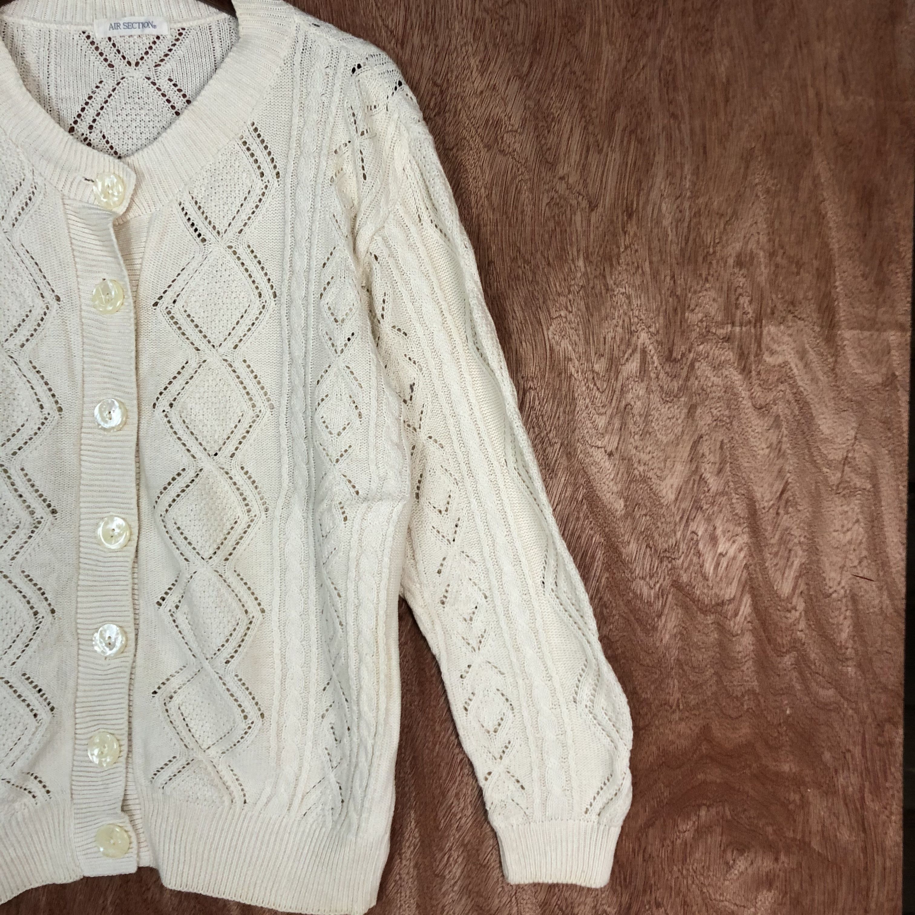 Homespun Knitwear DLL Air Section crochet mesh net White Knitwear #c554 Size US M / EU 48-50 / 2 - 6 Thumbnail