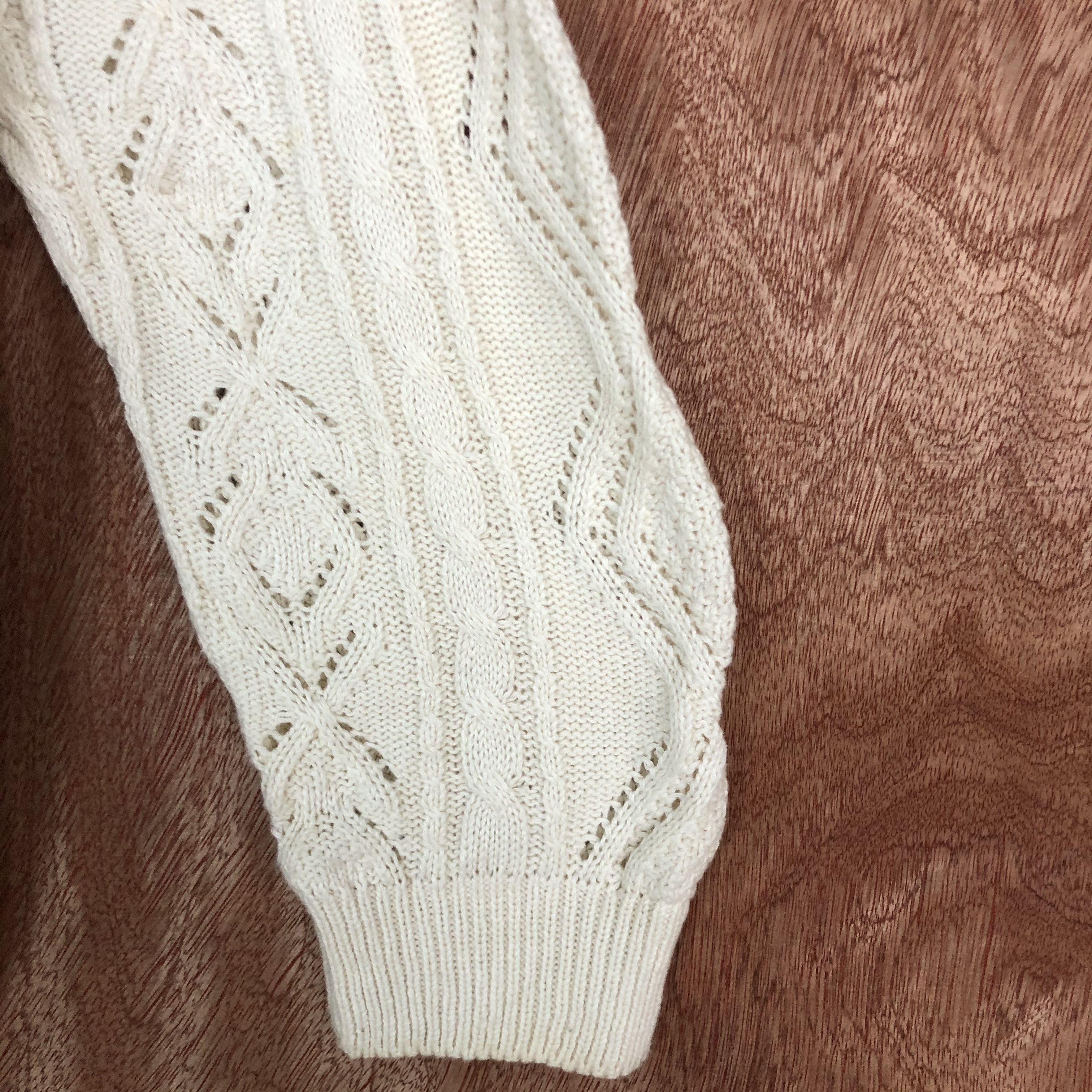 Homespun Knitwear DLL Air Section crochet mesh net White Knitwear #c554 Size US M / EU 48-50 / 2 - 4 Thumbnail