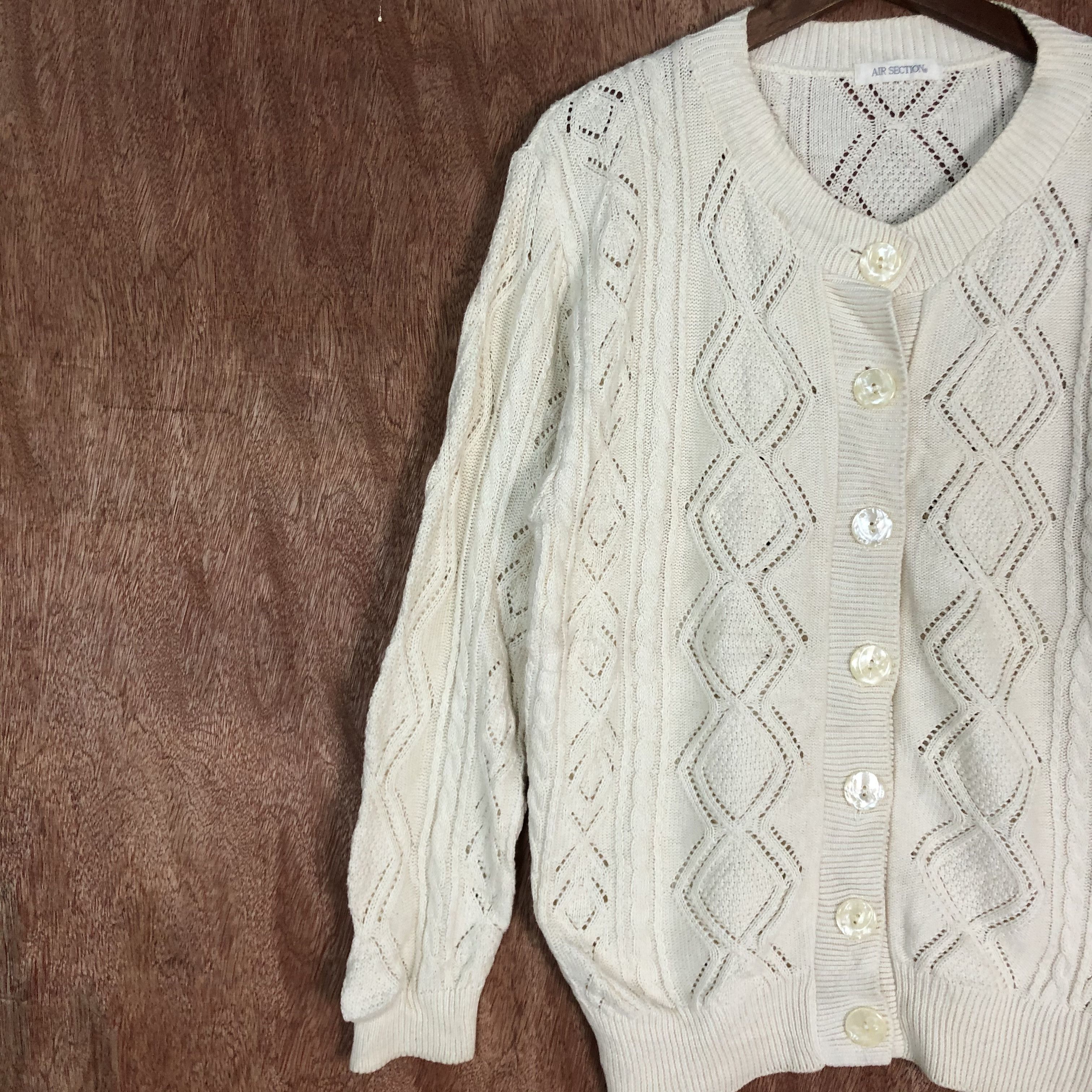 Homespun Knitwear DLL Air Section crochet mesh net White Knitwear #c554 Size US M / EU 48-50 / 2 - 7 Thumbnail
