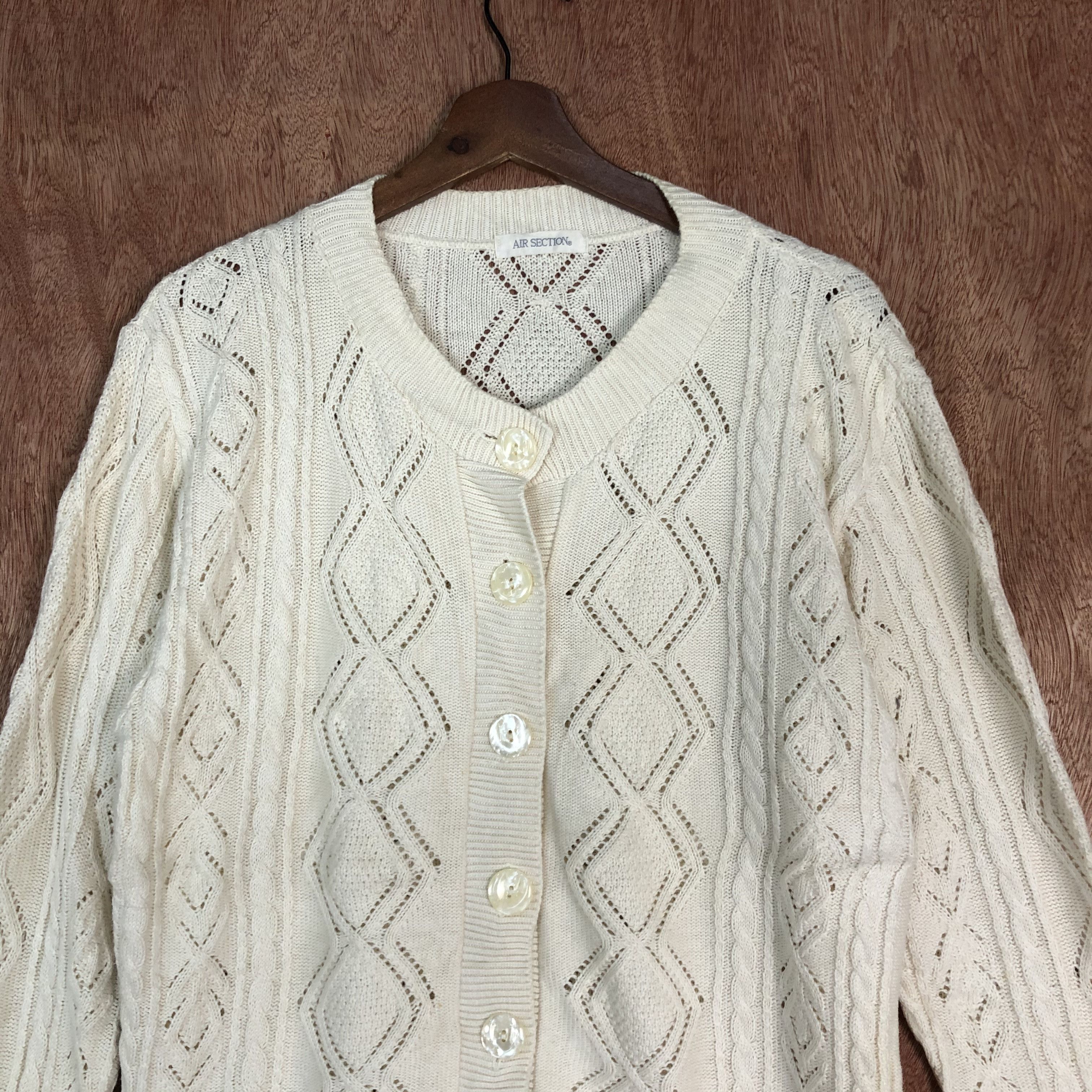 Homespun Knitwear DLL Air Section crochet mesh net White Knitwear #c554 Size US M / EU 48-50 / 2 - 2 Thumbnail