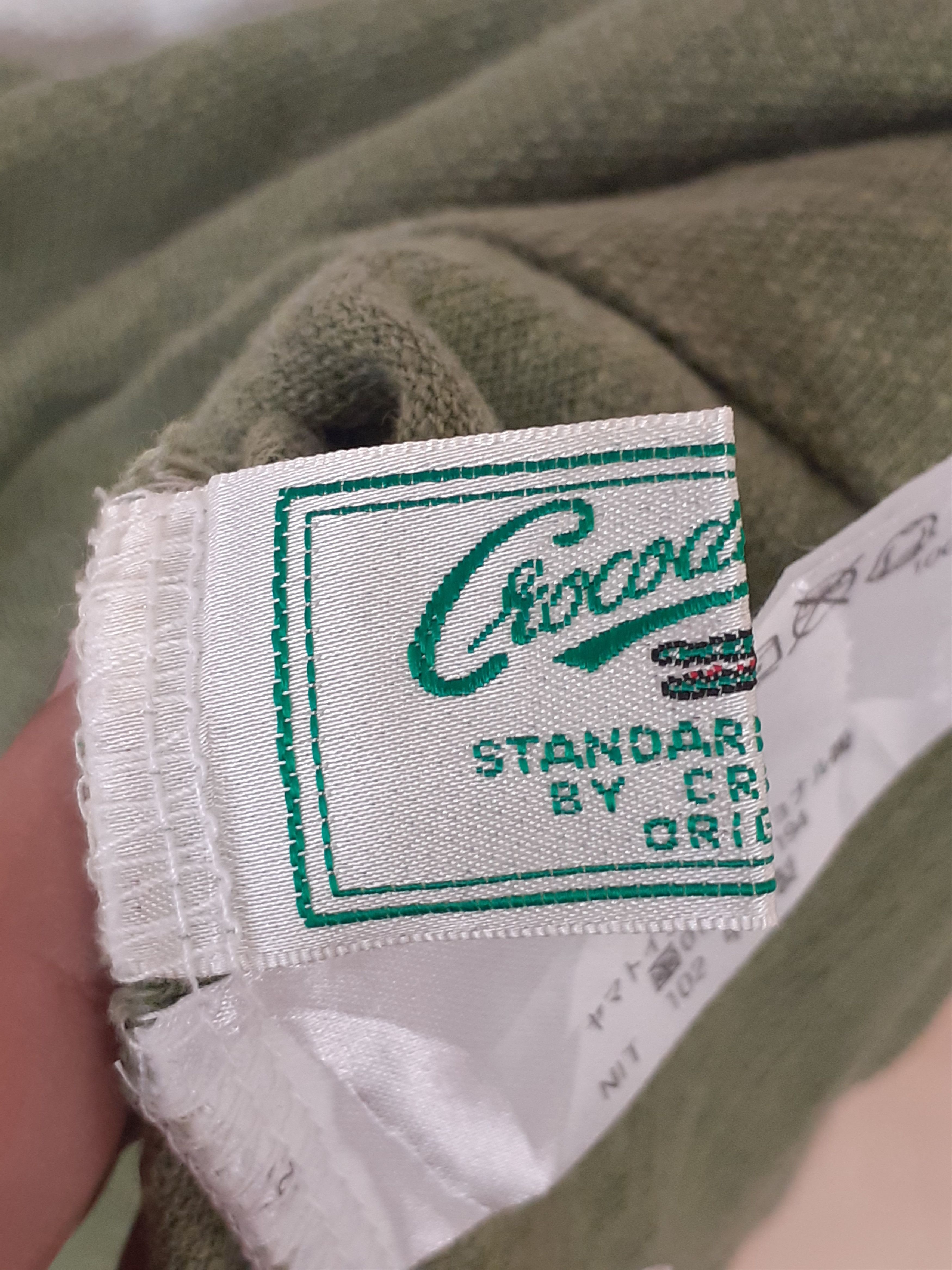 Japanese Brand DL Crocodile green/pink stripe collar button up shirt #2744 Size US L / EU 52-54 / 3 - 6 Thumbnail