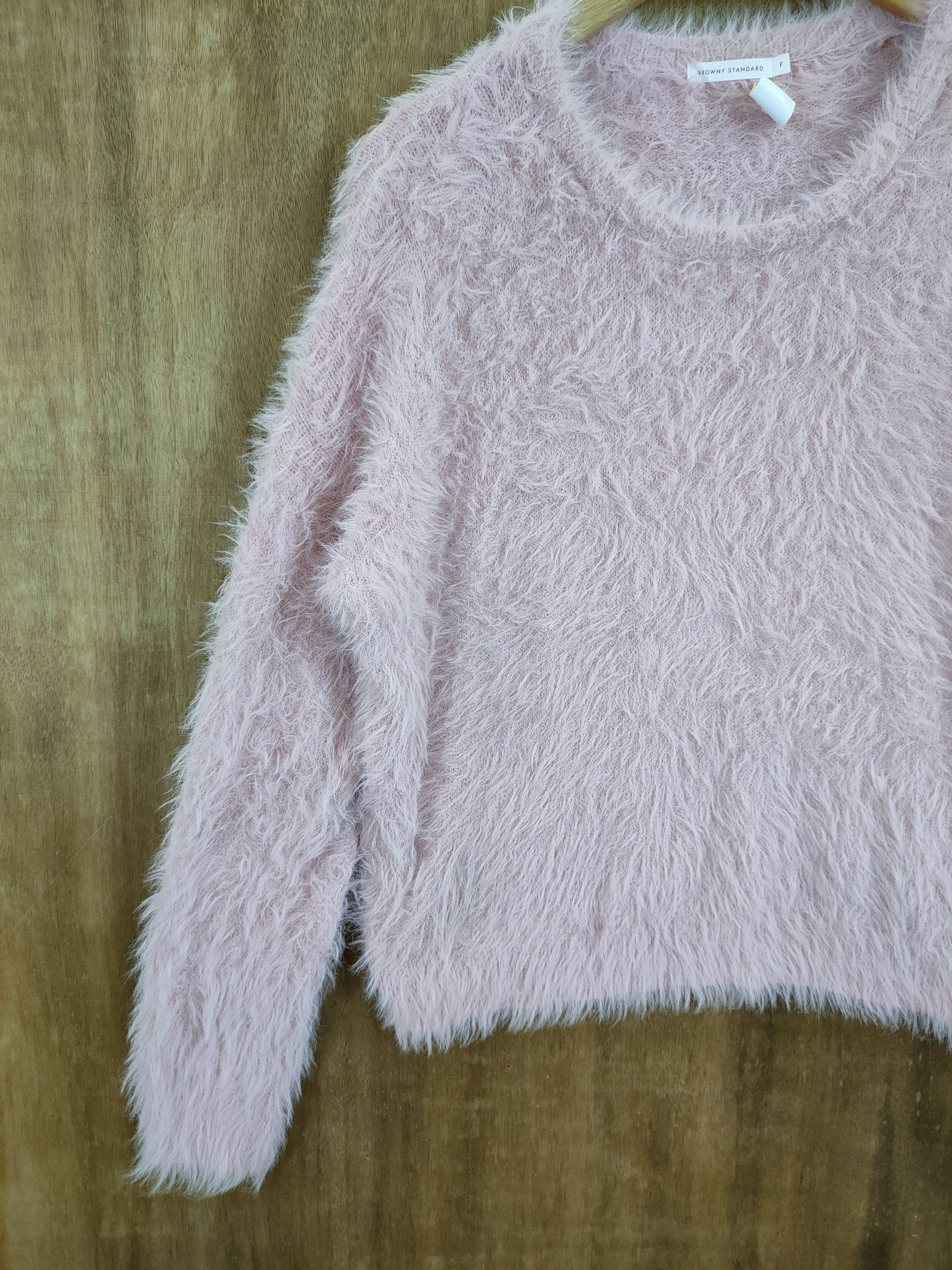 Homespun Knitwear D Browny Standard mohair soft fur shaggy knitted #46-1010 Size M / US 6-8 / IT 42-44 - 2 Thumbnail