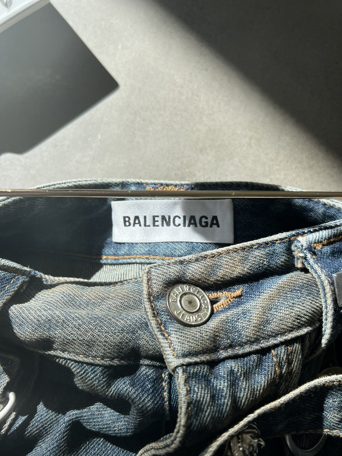 Balenciaga Balenciaga Raver denim maxi skirt | Grailed