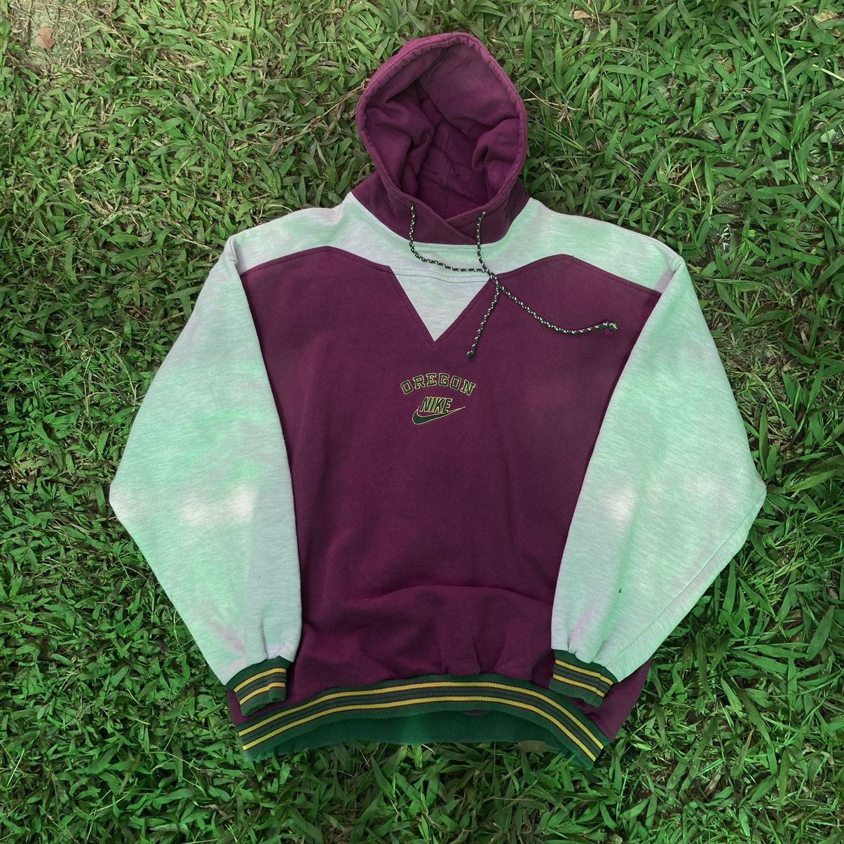 Nike × Vintage Vintage Nike Oregon Spellout Hoodie Size US L / EU 52-54 / 3 - 4 Thumbnail