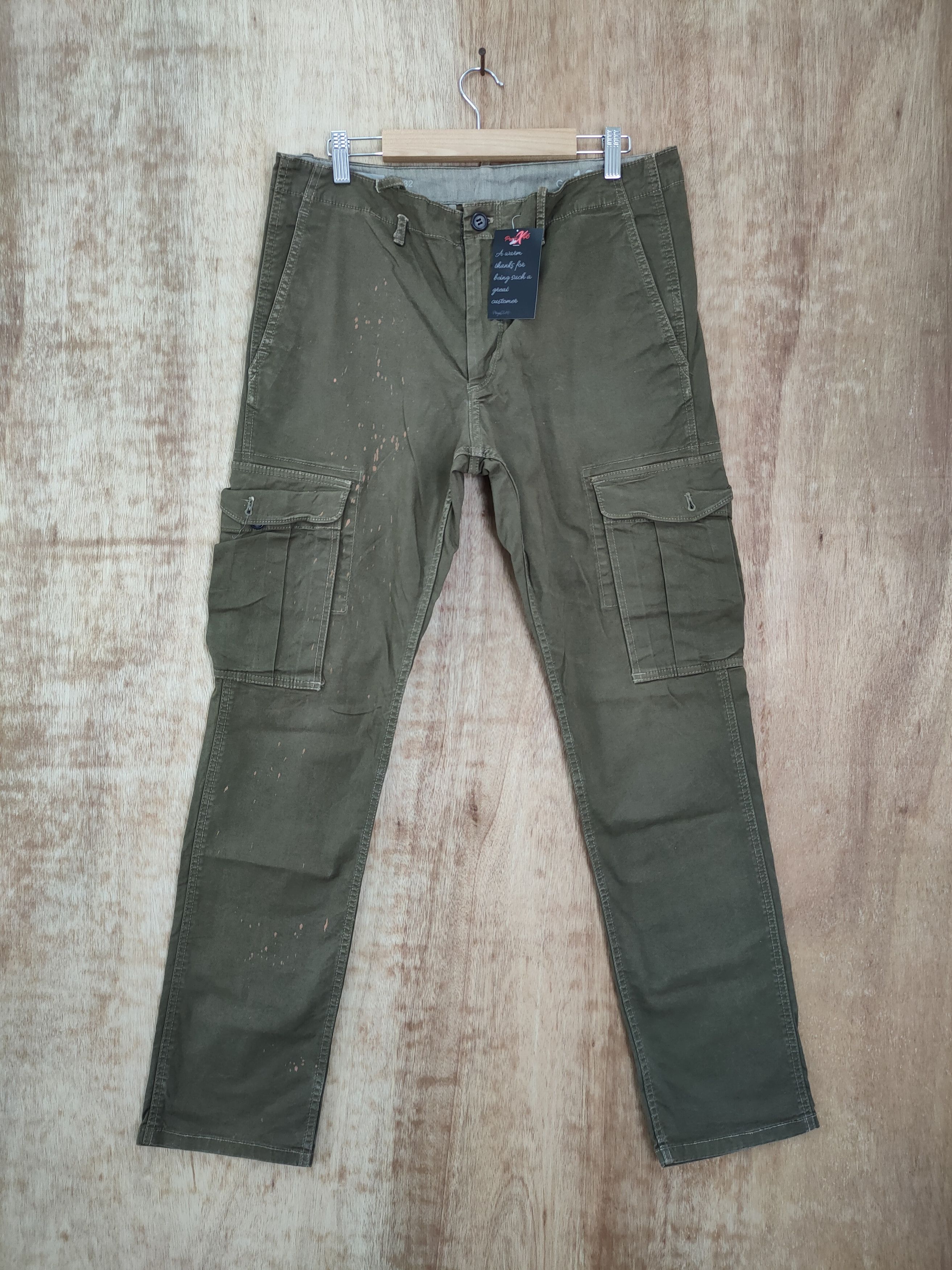 image of Gap Vintage Multipocket Tactical Cargo Pants 46-095 in Green, Men's (Size 33)