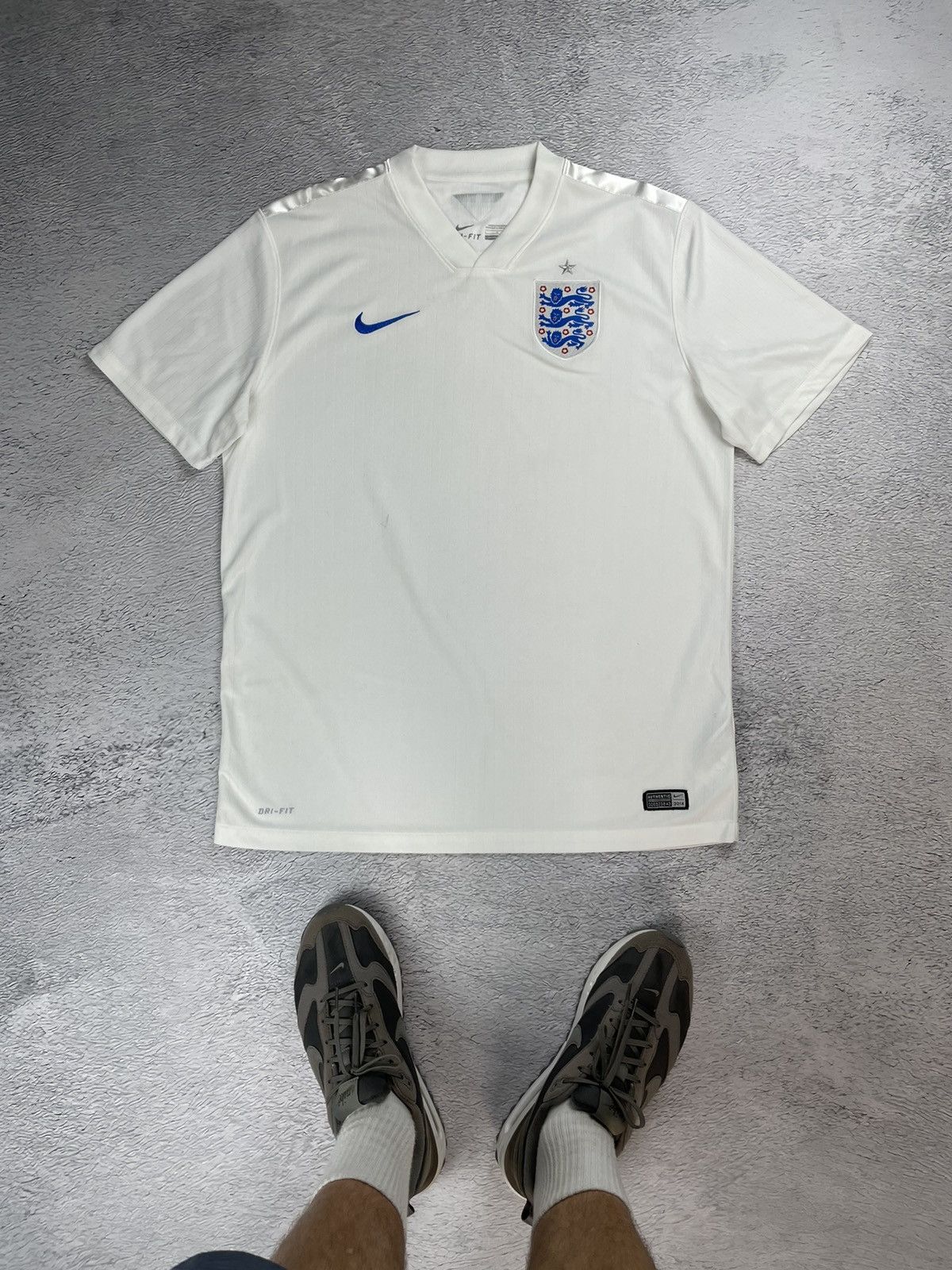 Nike × Vintage Vintage England 2014 Nike Soccer Jersey y2k Blokcore Size US L / EU 52-54 / 3 - 1 Thumbnail