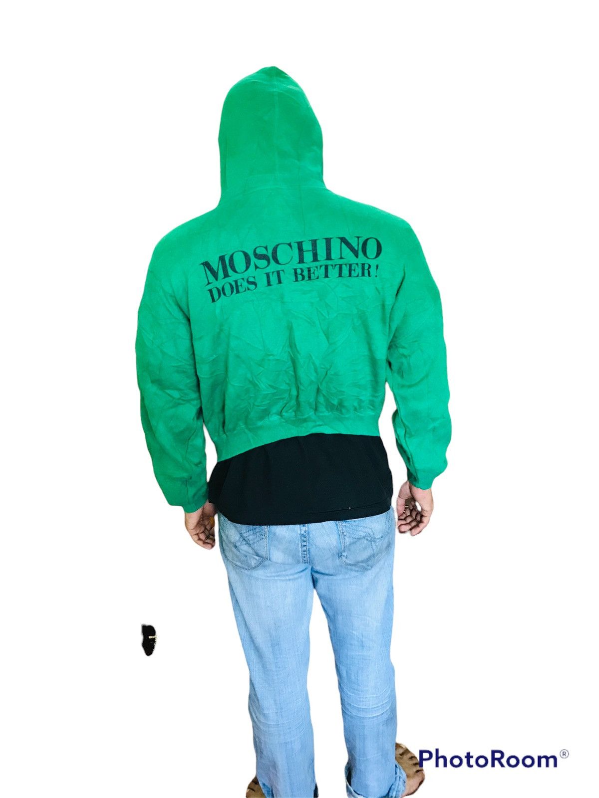 Moschino Moschino Couture Green Graphic Hoodie – Size M Size US M / EU 48-50 / 2 - 6 Thumbnail