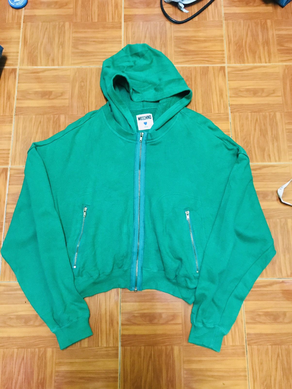 Moschino Moschino Couture Green Graphic Hoodie – Size M Size US M / EU 48-50 / 2 - 7 Thumbnail