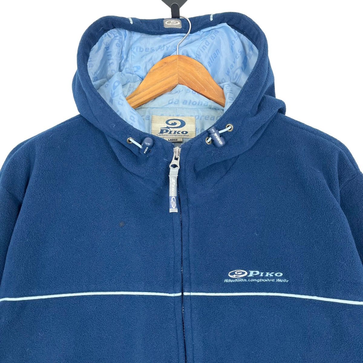 Vintage Piko Hoodie Fleece Jacket