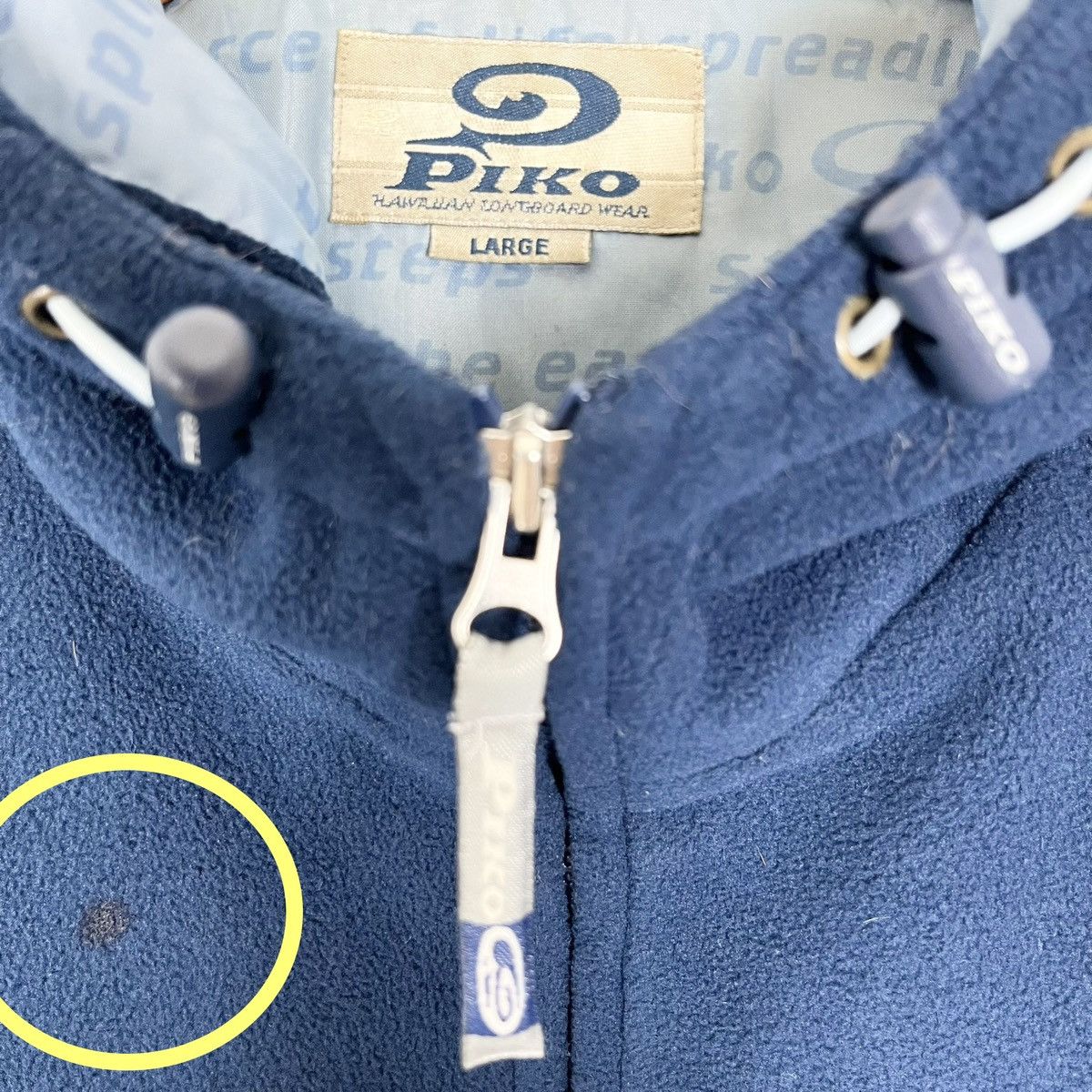 Vintage Piko Hoodie Fleece Jacket