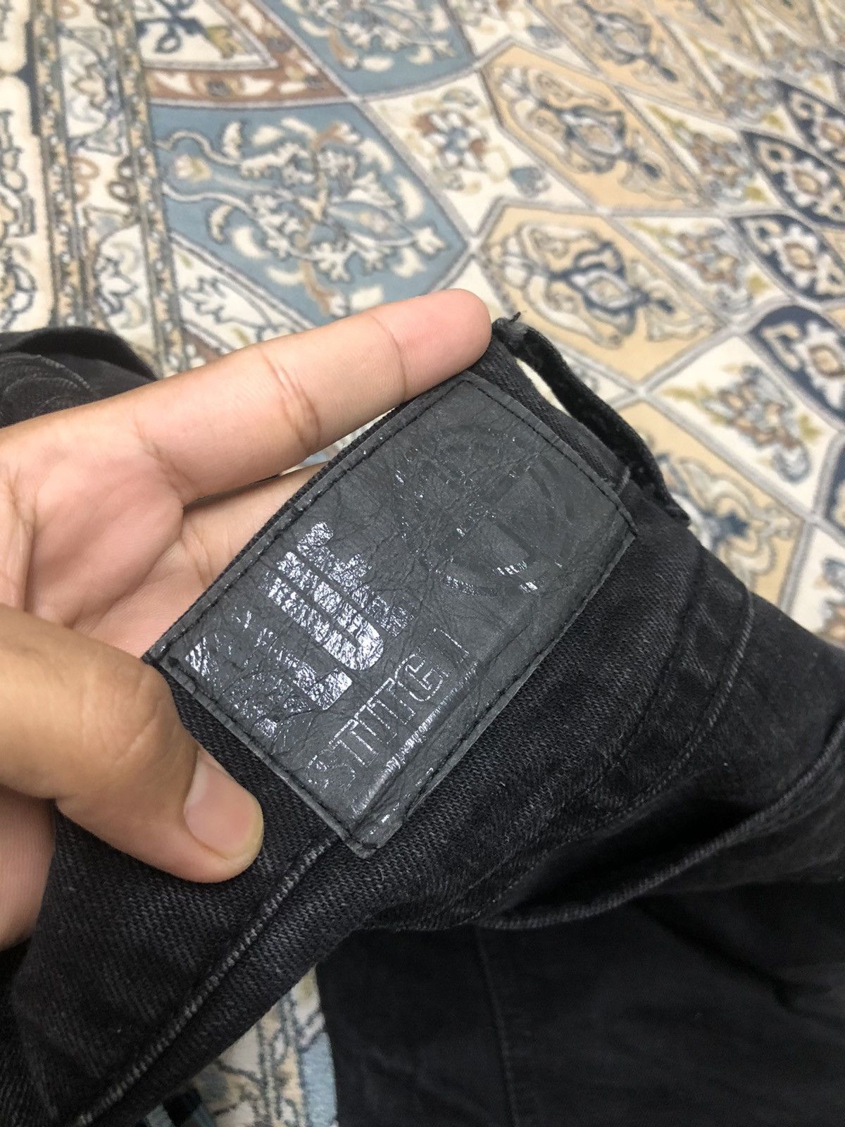 If Six Was Nine Blue Stitch Bondage Sashiko Slim Straight Jean Like Kapital Size US 34 / EU 50 - 11 Thumbnail