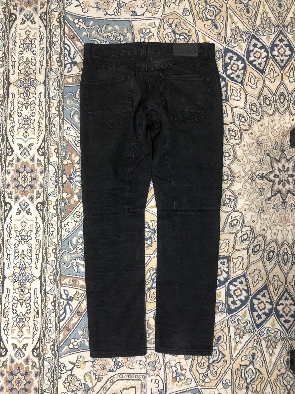 If Six Was Nine Blue Stitch Bondage Sashiko Slim Straight Jean Like Kapital Size US 34 / EU 50 - 2 Thumbnail