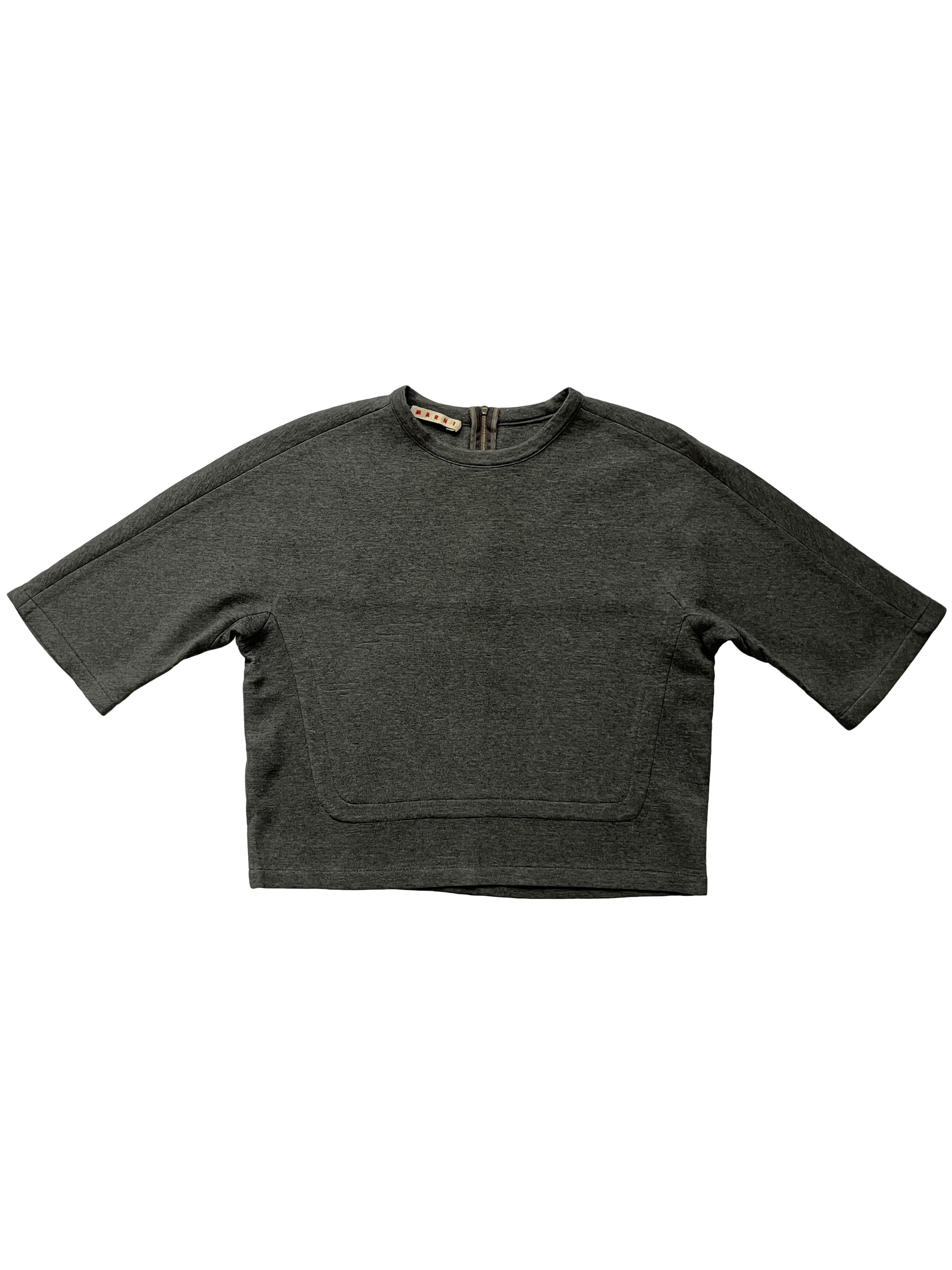 Marni ⚡️QUICK SALE⚡️Marni Dark Gray Short T-Shirt Blouse Size M / US 6-8 / IT 42-44 - 1 Thumbnail
