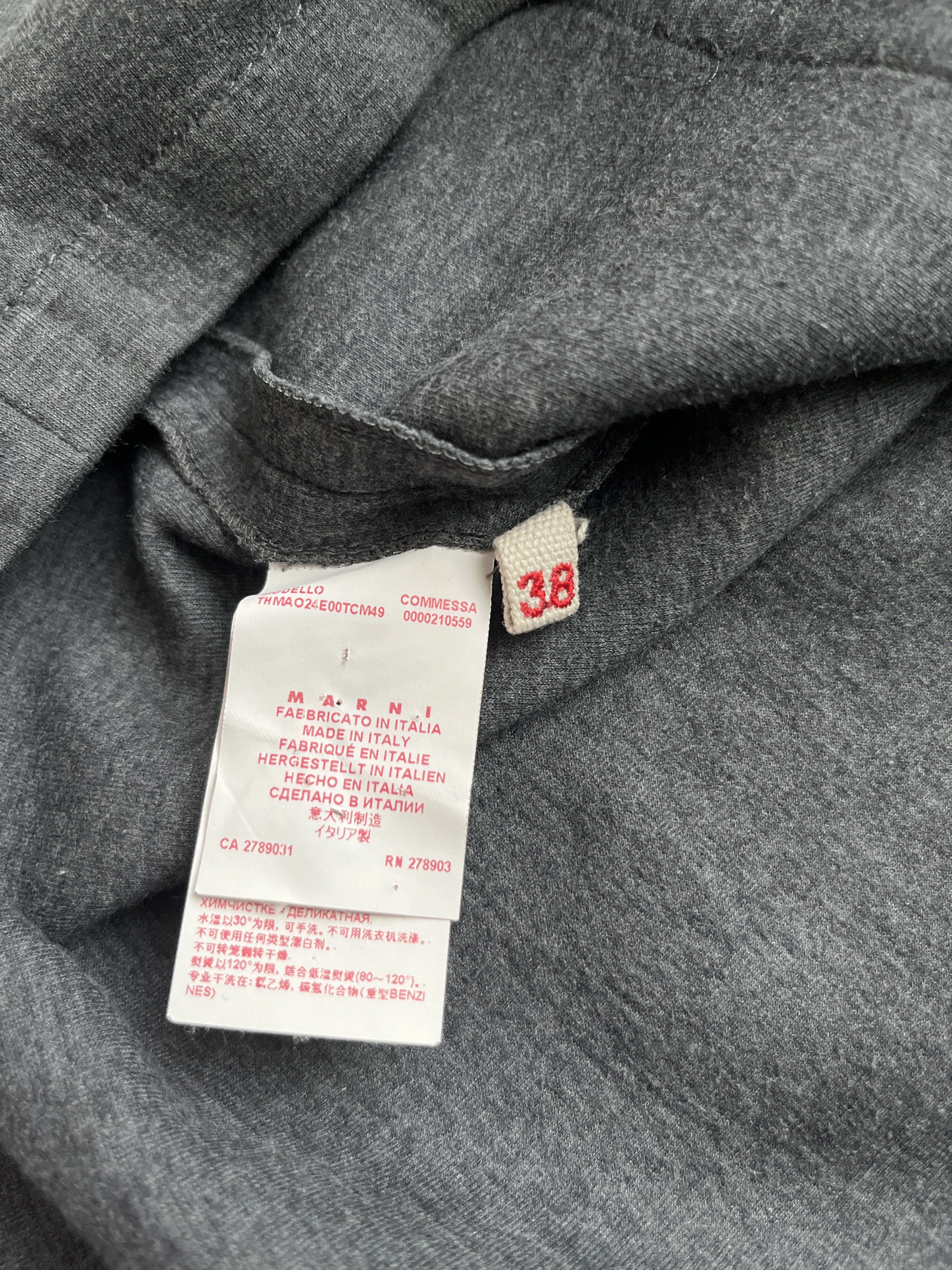 Marni ⚡️QUICK SALE⚡️Marni Dark Gray Short T-Shirt Blouse Size M / US 6-8 / IT 42-44 - 4 Thumbnail