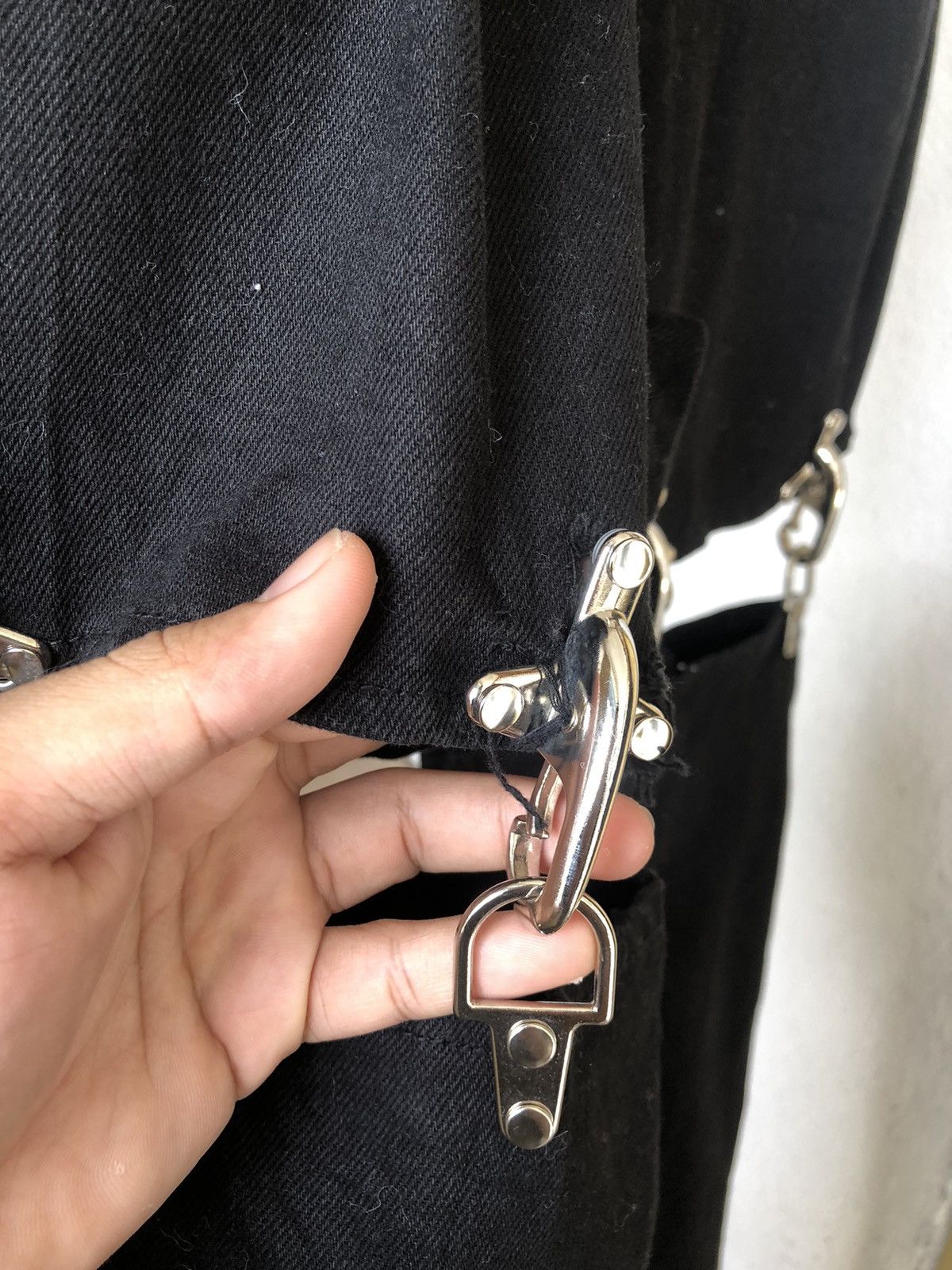 Japanese Brand Rare🥷🏿 M.Y.O.B Nyc Seditionaries Bondage Punk Denim Size US 27 - 17 Thumbnail