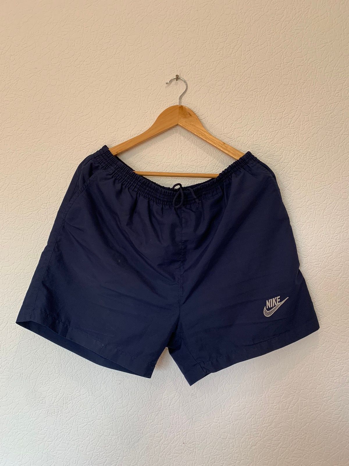 Pre-owned Nike X Vintage Nike Nylon Shorts In Blue