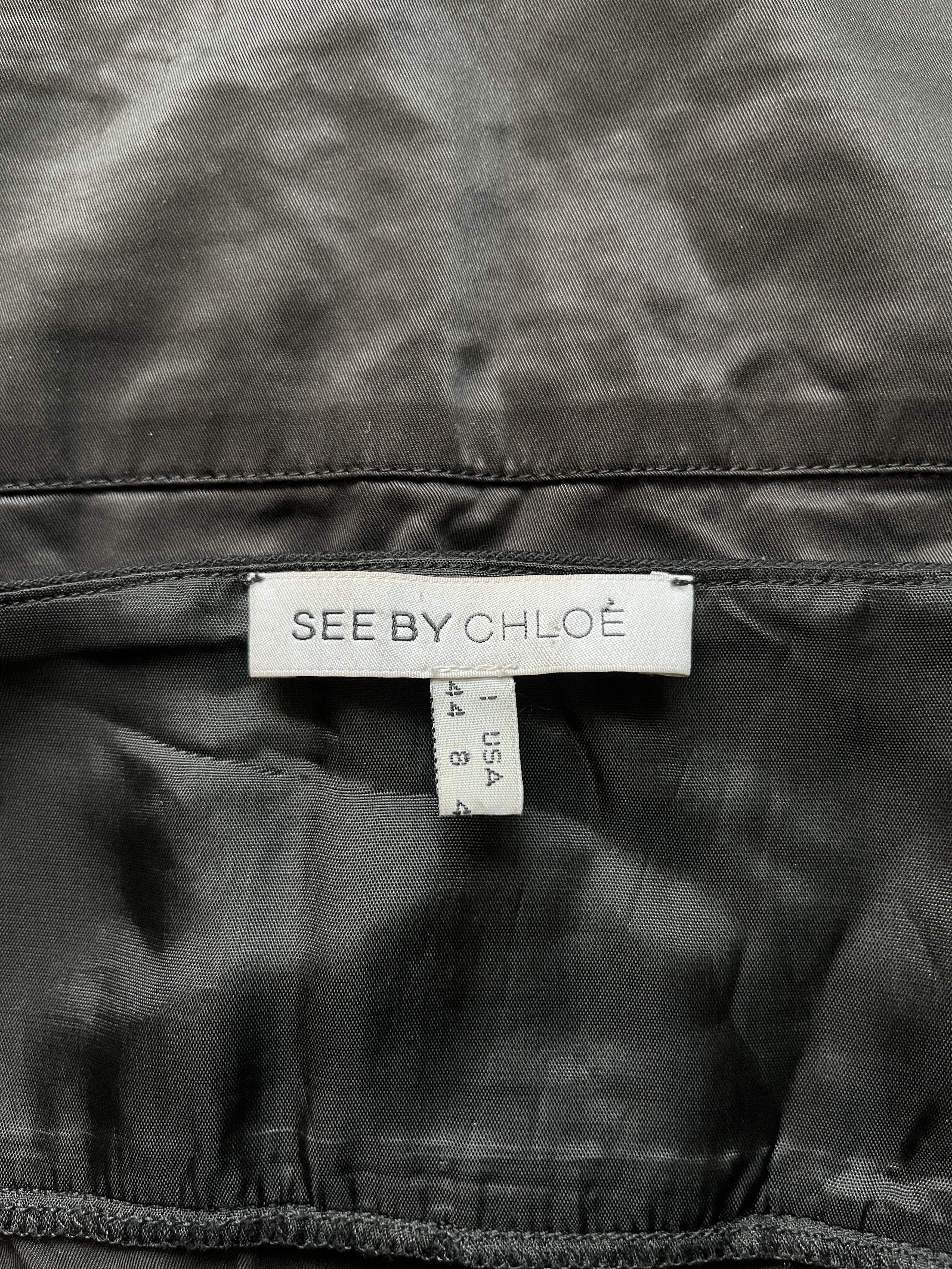 Chloe ⚡️QUICK SALE⚡️See by Chloe Black Waxed Dress Size M / US 6-8 / IT 42-44 - 3 Thumbnail