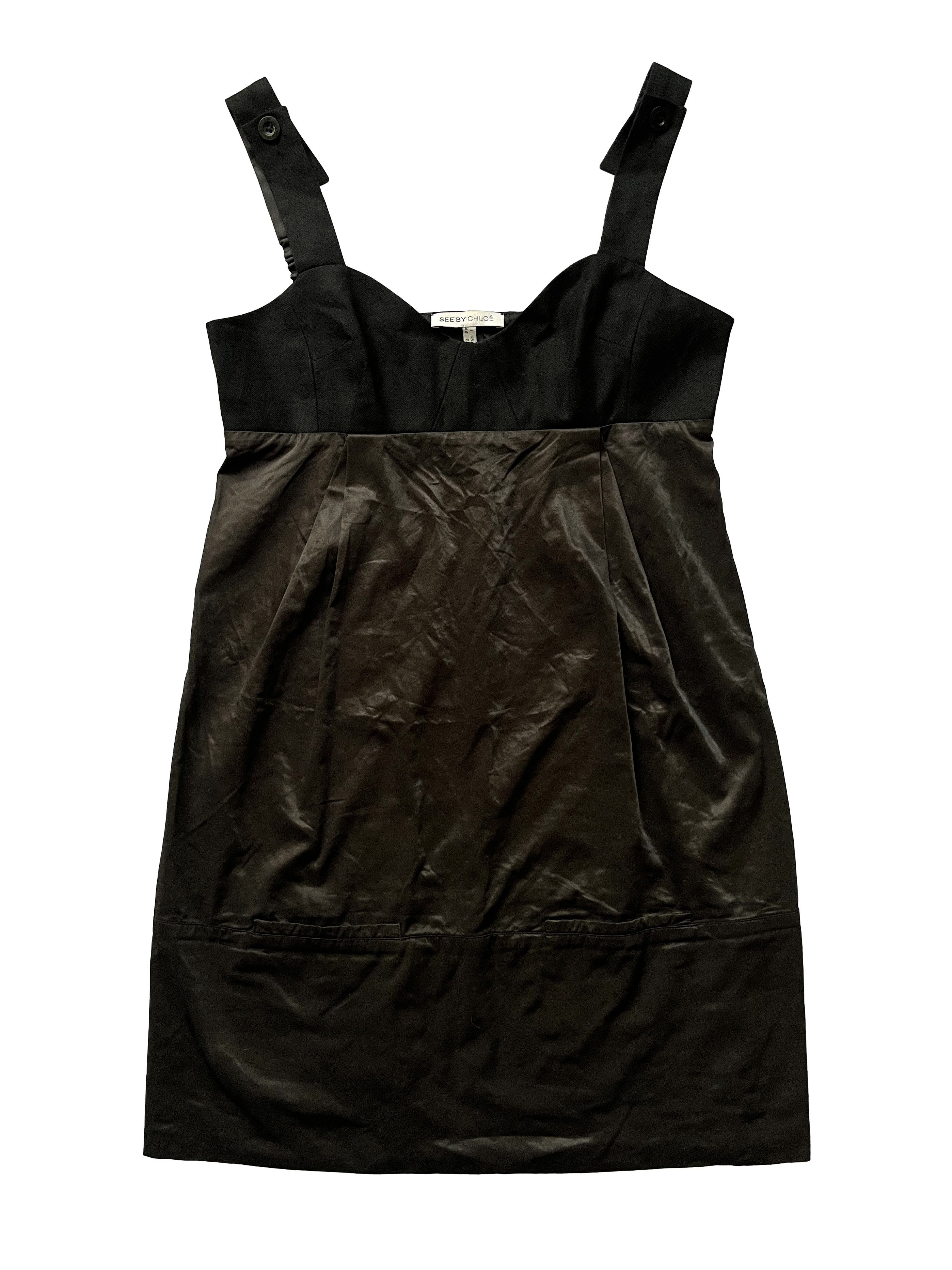 Chloe ⚡️QUICK SALE⚡️See by Chloe Black Waxed Dress Size M / US 6-8 / IT 42-44 - 1 Thumbnail