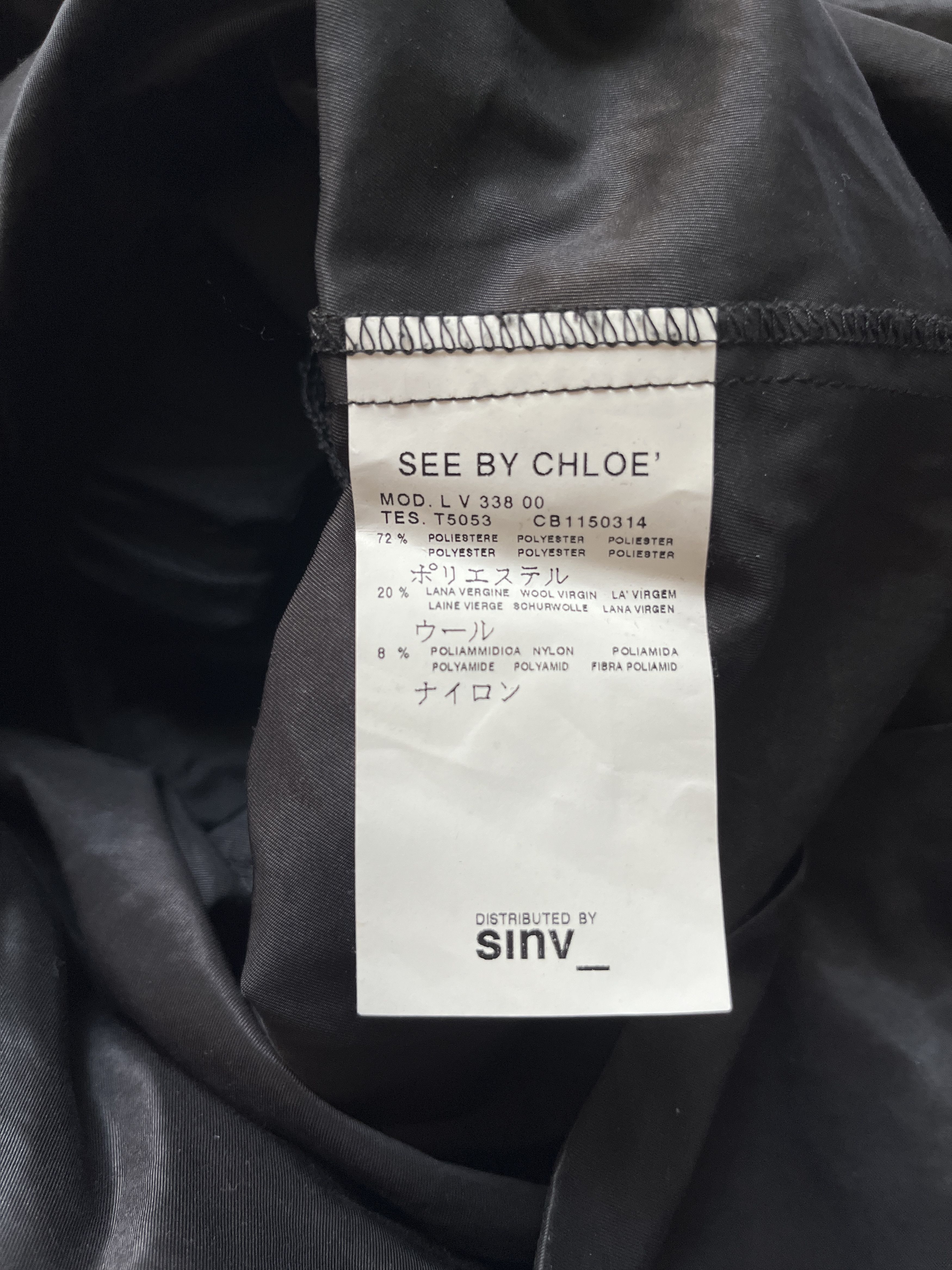 Chloe ⚡️QUICK SALE⚡️See by Chloe Black Waxed Dress Size M / US 6-8 / IT 42-44 - 6 Thumbnail