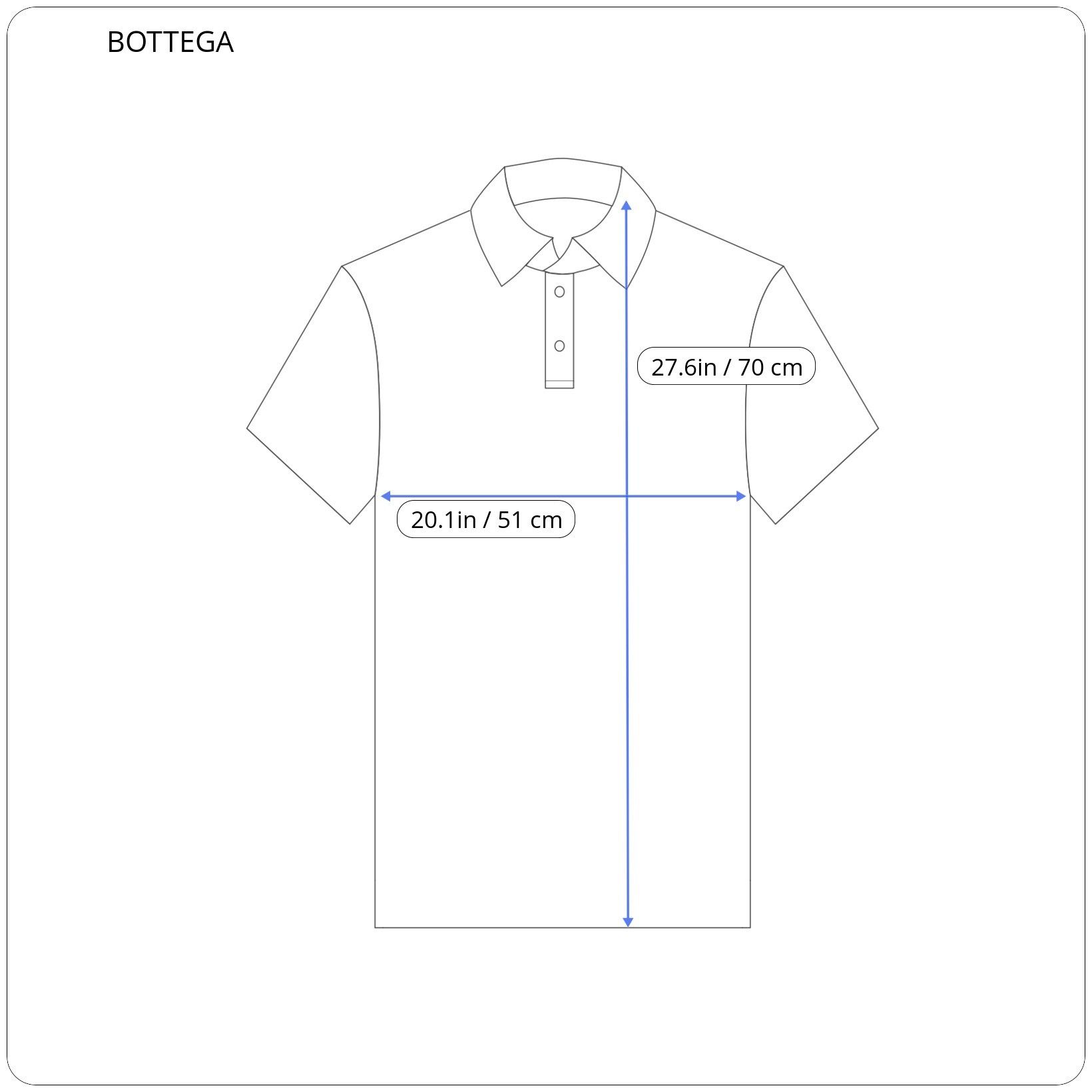 Bottega Veneta ⚡️QUICK SALE⚡️Bottega Veneta Blue Polo Size US M / EU 48-50 / 2 - 7 Thumbnail