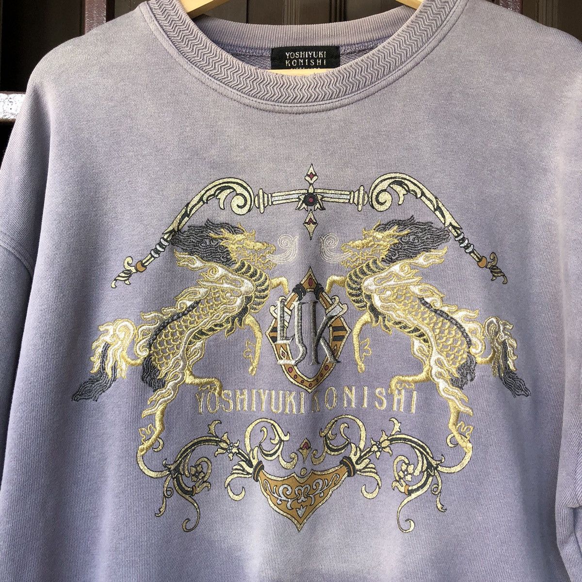 Japanese Brand Distressed🔥Vintage Yoshiyuki Konishi Sweatshirt Embroidery Size US XL / EU 56 / 4 - 6 Thumbnail
