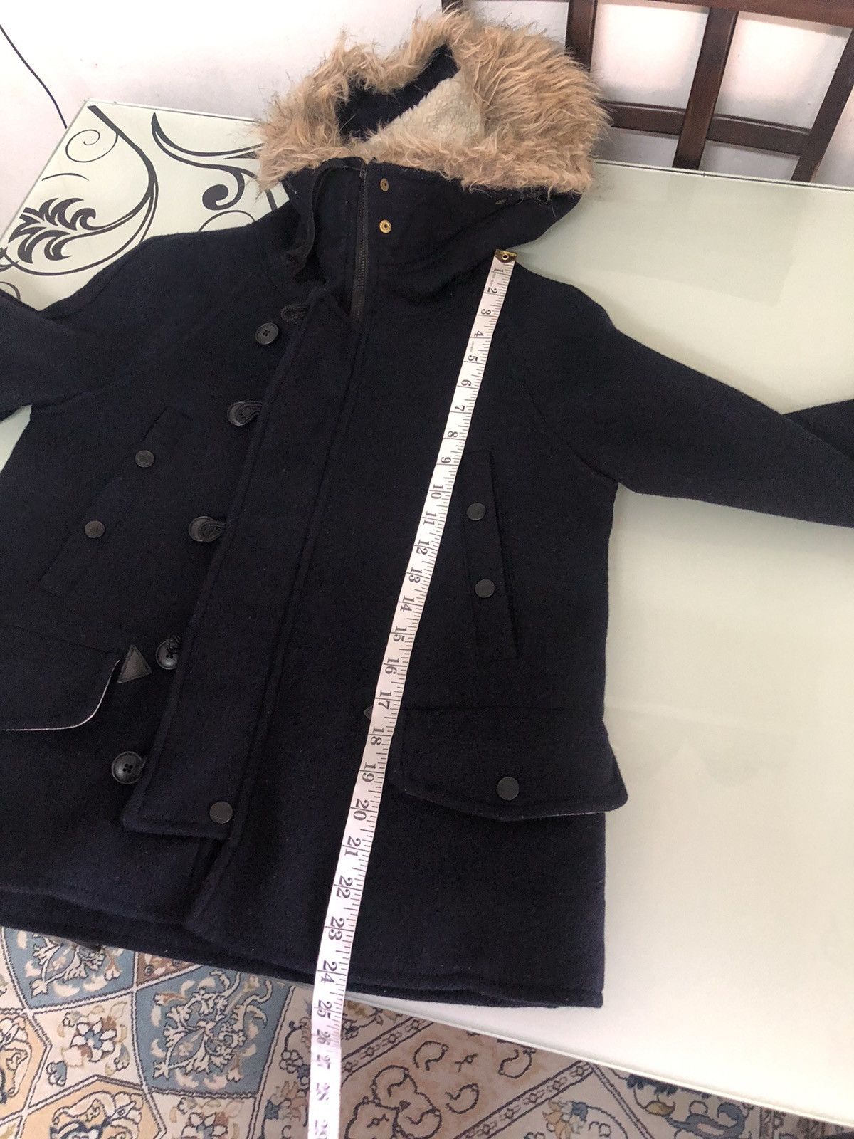 Tommy Hilfiger Vintage Tommy Hilfiger Wool Duffle Jacket wt Hoodie Size M / US 6-8 / IT 42-44 - 22 Thumbnail