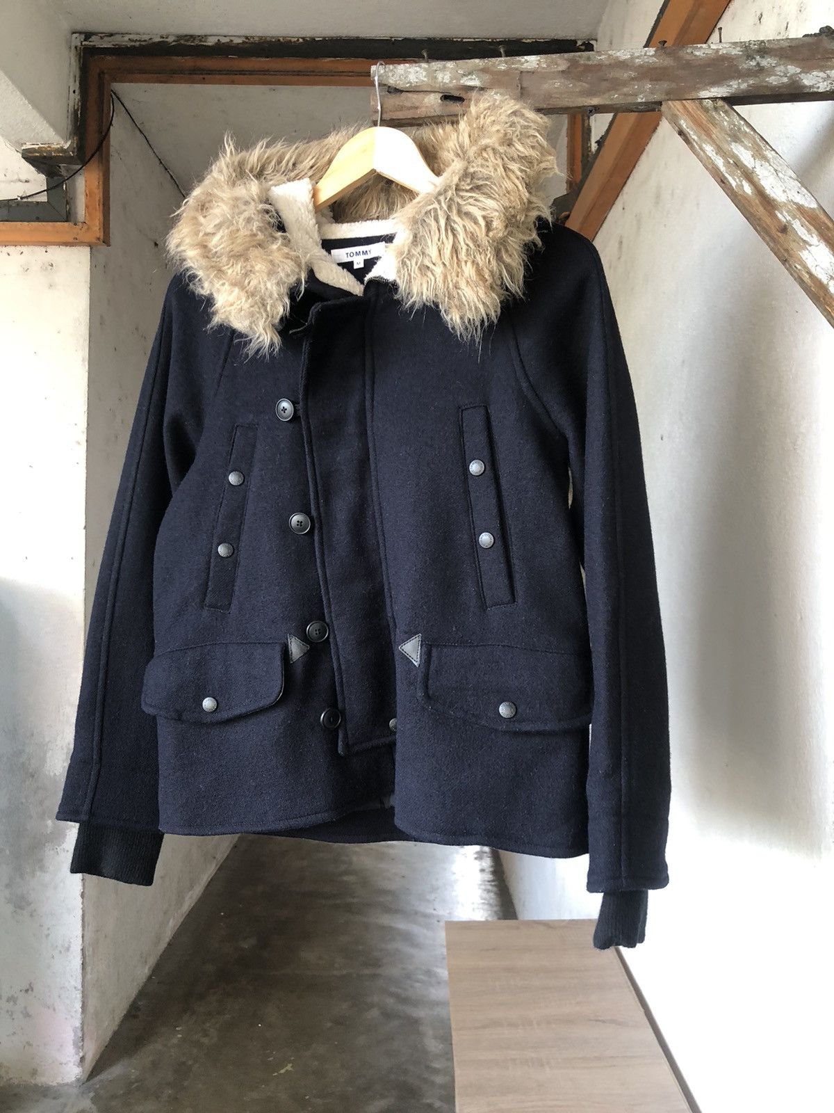 Tommy Hilfiger Vintage Tommy Hilfiger Wool Duffle Jacket wt Hoodie Size M / US 6-8 / IT 42-44 - 12 Thumbnail