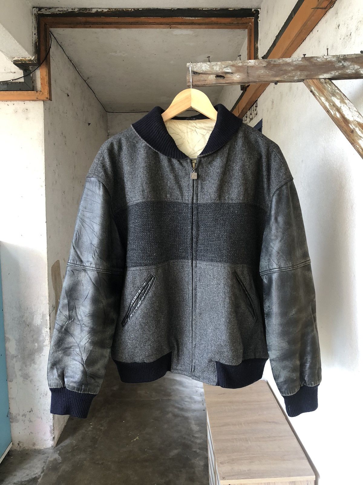 Japanese Brand Vintage Nuova Via Pelle x Goofy Arm Leather Varsity Jackets Size US M / EU 48-50 / 2 - 2 Thumbnail