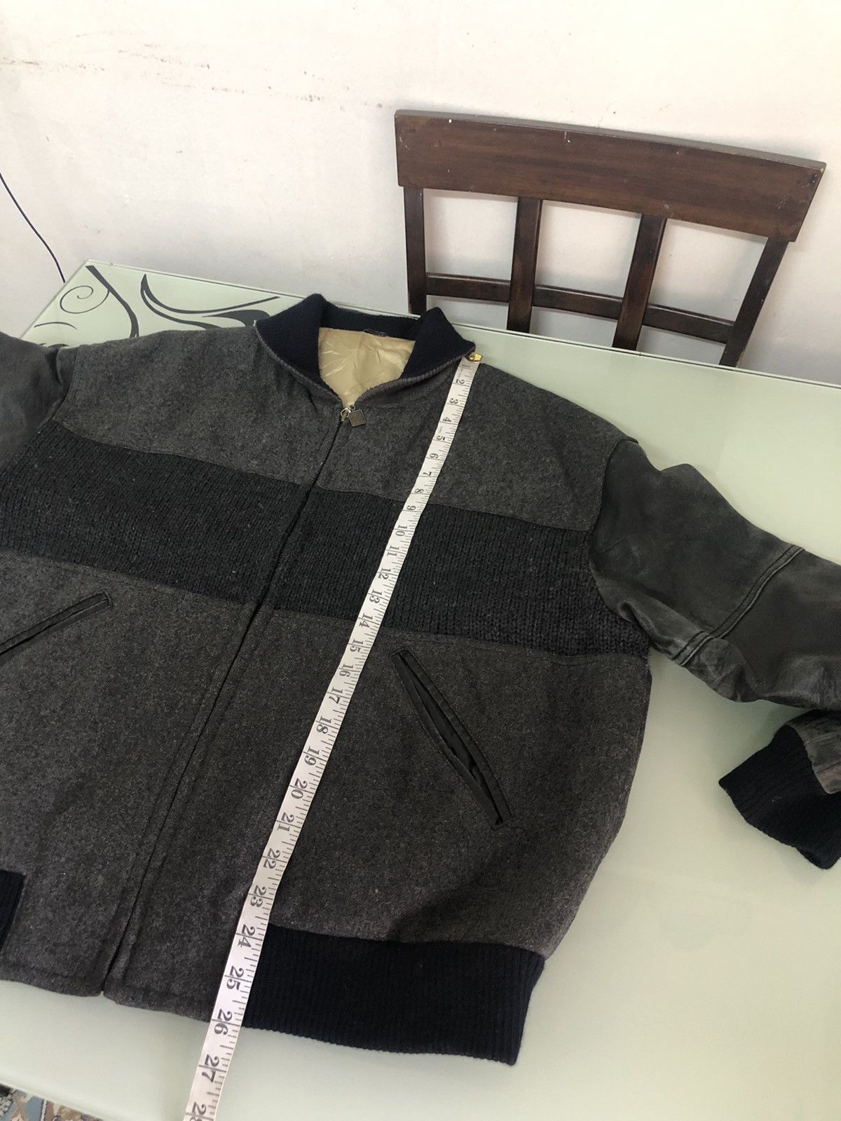Japanese Brand Vintage Nuova Via Pelle x Goofy Arm Leather Varsity Jackets Size US M / EU 48-50 / 2 - 23 Thumbnail