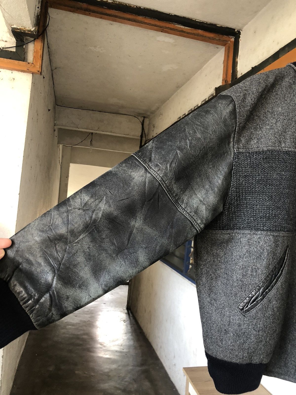 Japanese Brand Vintage Nuova Via Pelle x Goofy Arm Leather Varsity Jackets Size US M / EU 48-50 / 2 - 10 Thumbnail