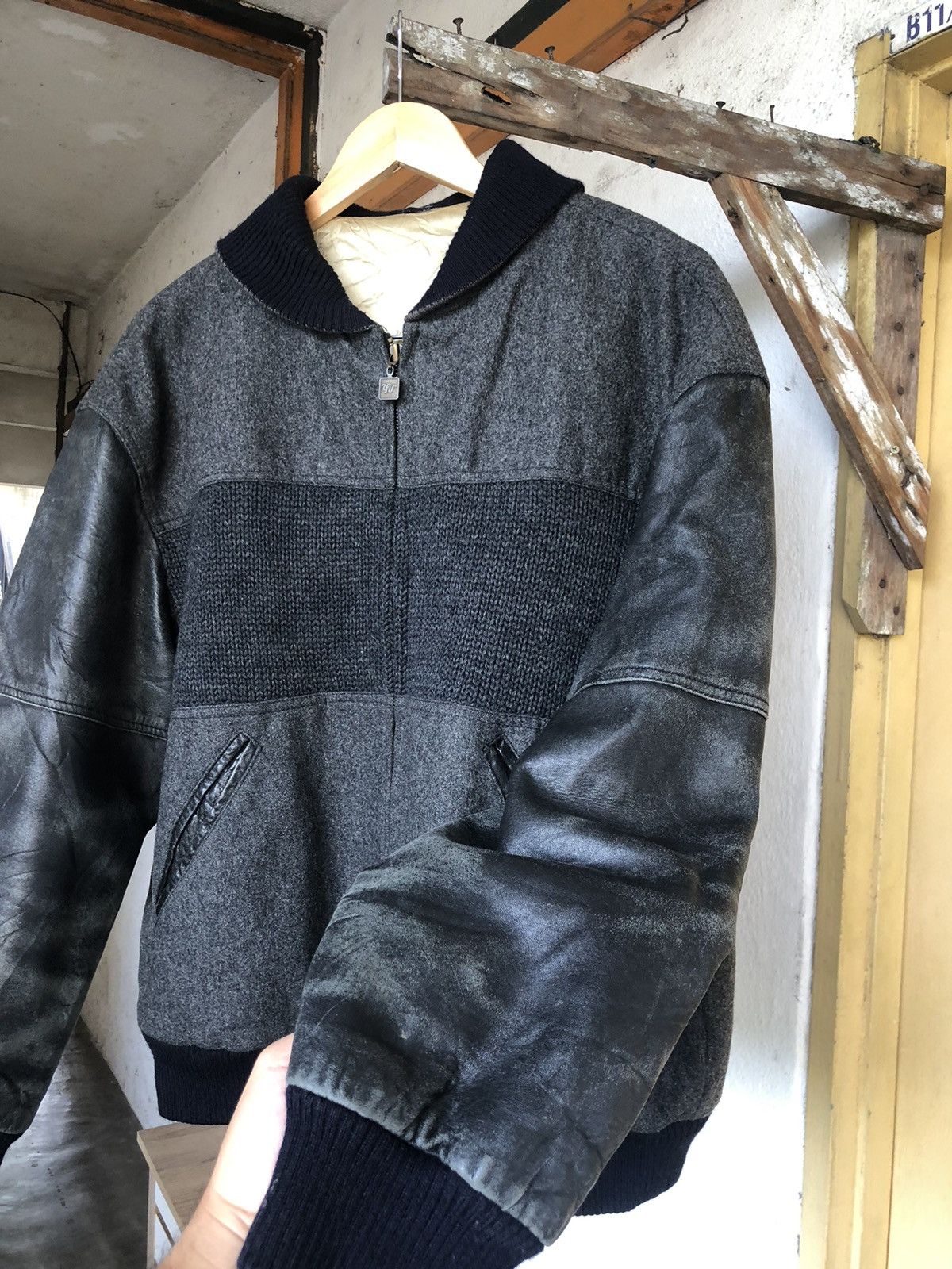Japanese Brand Vintage Nuova Via Pelle x Goofy Arm Leather Varsity Jackets Size US M / EU 48-50 / 2 - 11 Thumbnail