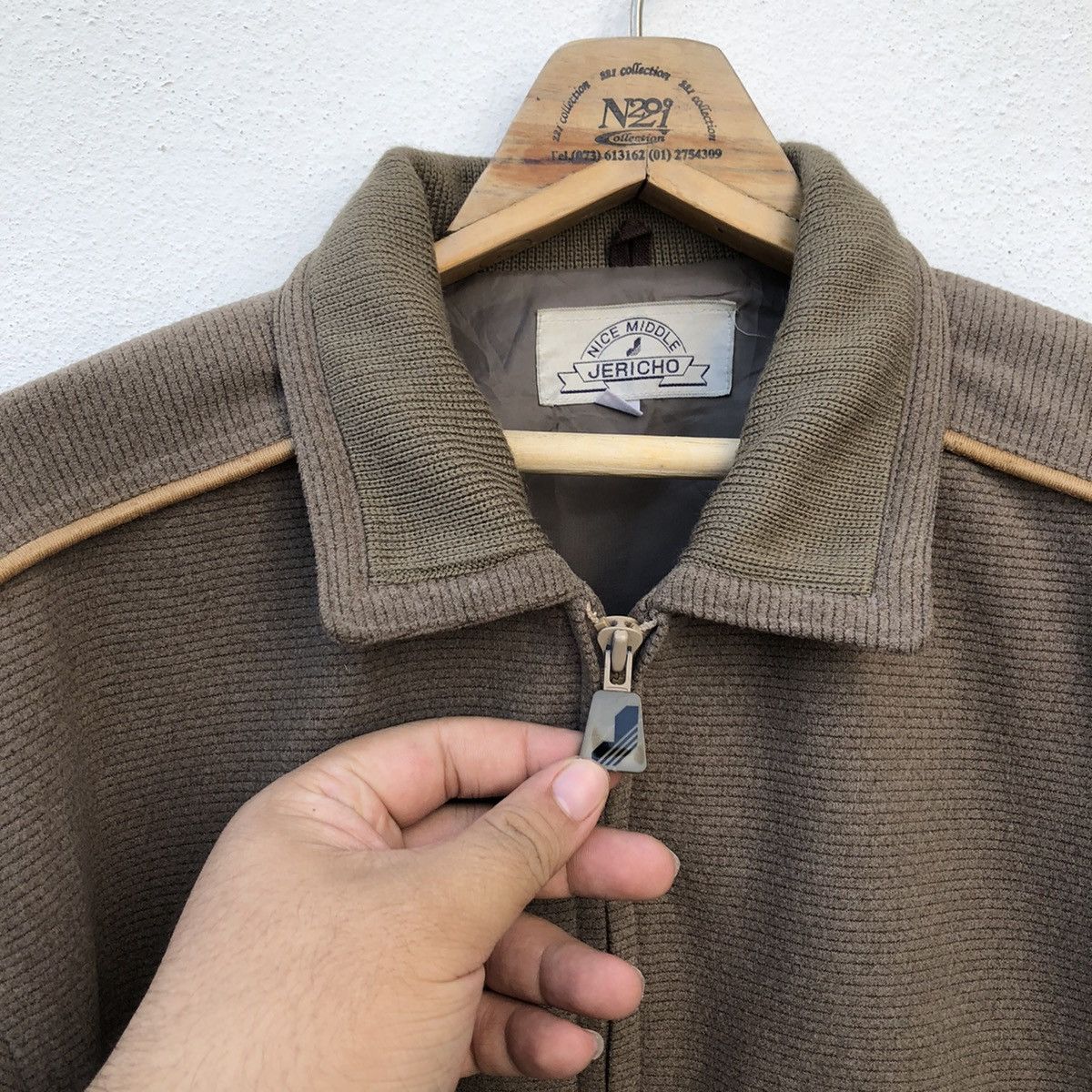 Japanese Brand ZIPPER JACKET NICE MIDDLE JERICHO Size US M / EU 48-50 / 2 - 3 Thumbnail