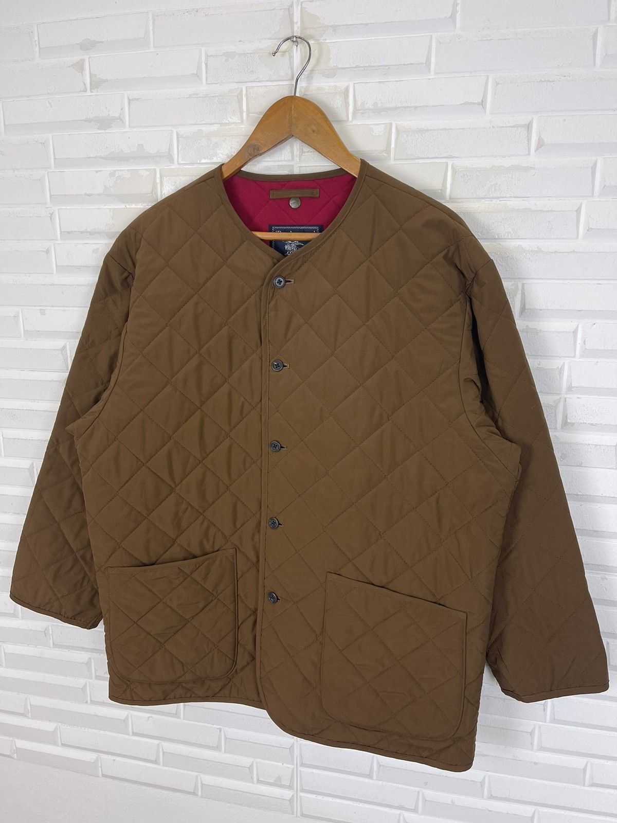 Burberry × Vintage BURBERRY QUILTED NICE DESIGN JACKET Size US L / EU 52-54 / 3 - 4 Thumbnail