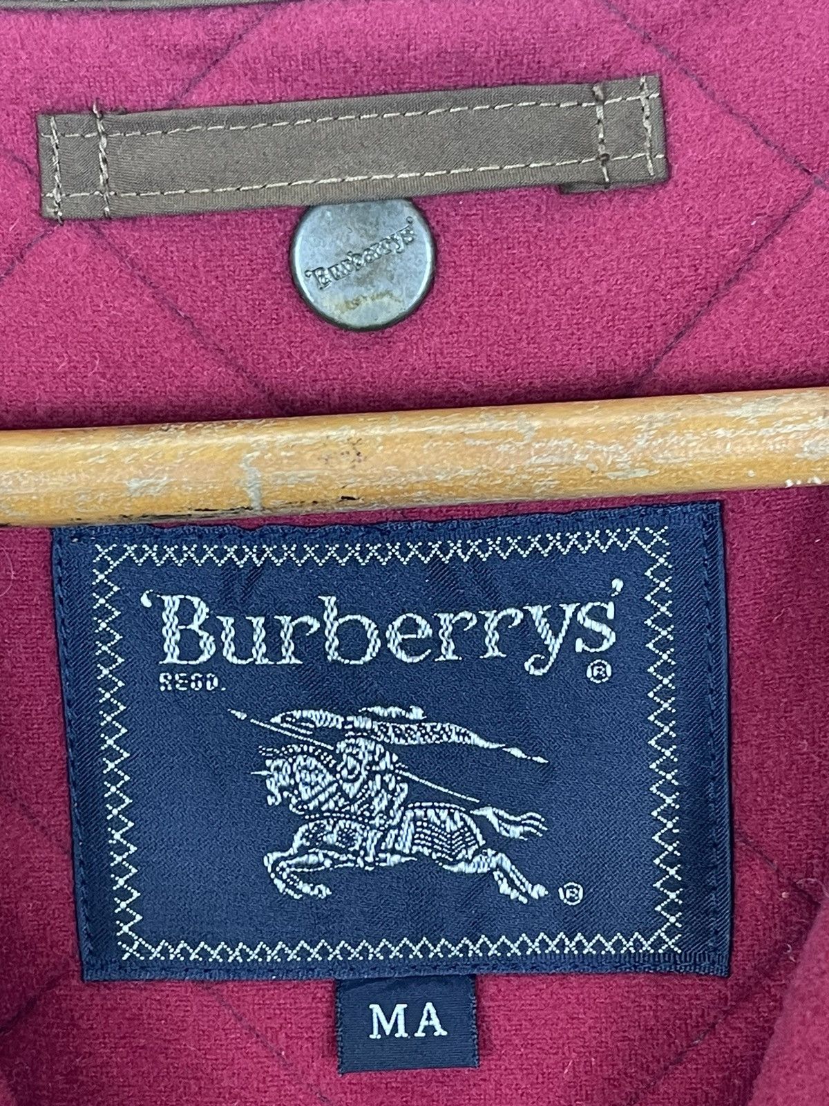 Burberry × Vintage BURBERRY QUILTED NICE DESIGN JACKET Size US L / EU 52-54 / 3 - 10 Thumbnail
