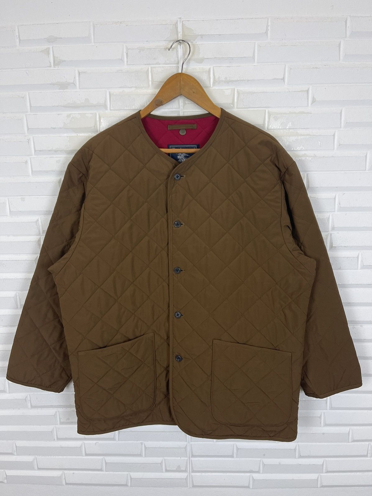 Burberry × Vintage BURBERRY QUILTED NICE DESIGN JACKET Size US L / EU 52-54 / 3 - 2 Thumbnail