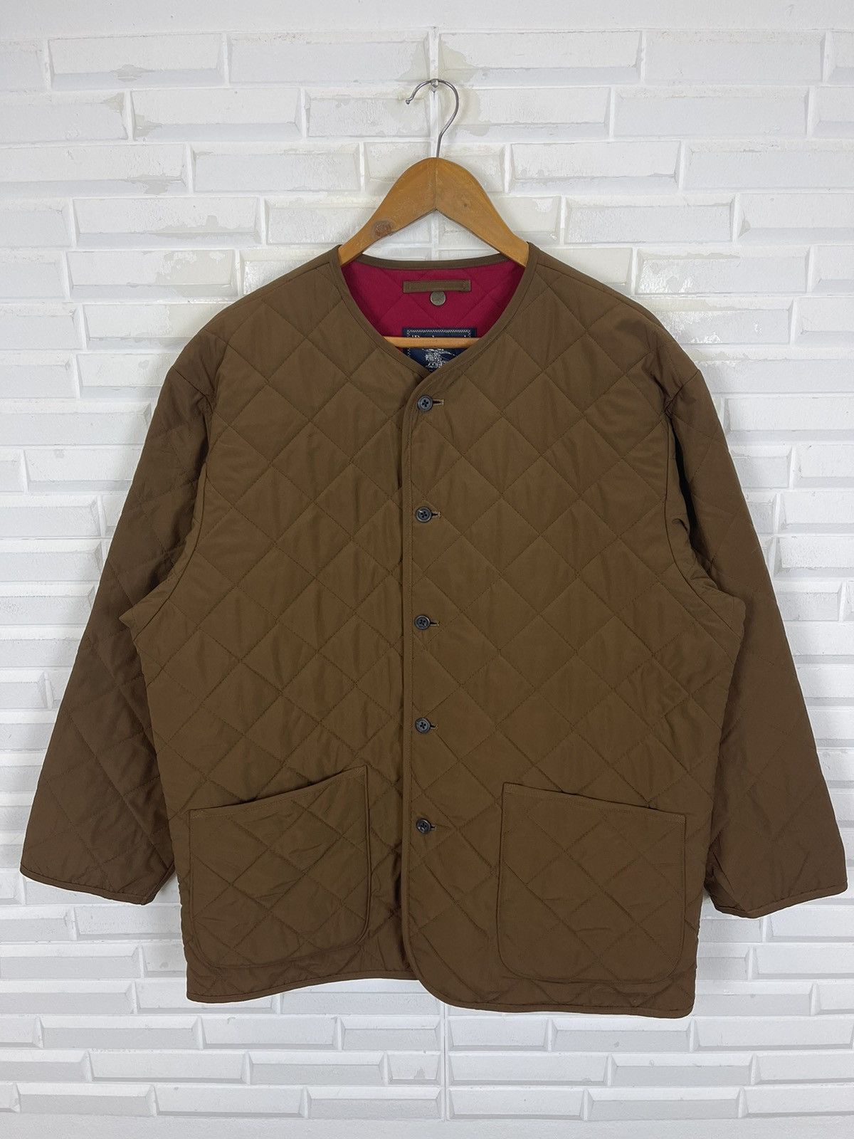 Burberry × Vintage BURBERRY QUILTED NICE DESIGN JACKET Size US L / EU 52-54 / 3 - 6 Thumbnail