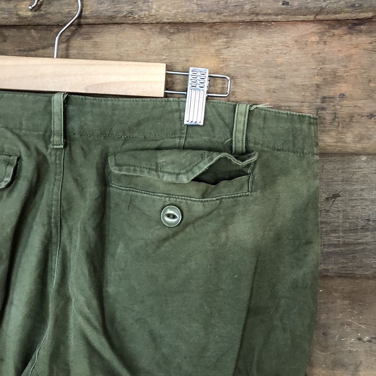 Faded Glory × Japanese Brand Superubis faded Green multipocket Cargo Pants #6930 Size US 32 / EU 48 - 14 Thumbnail
