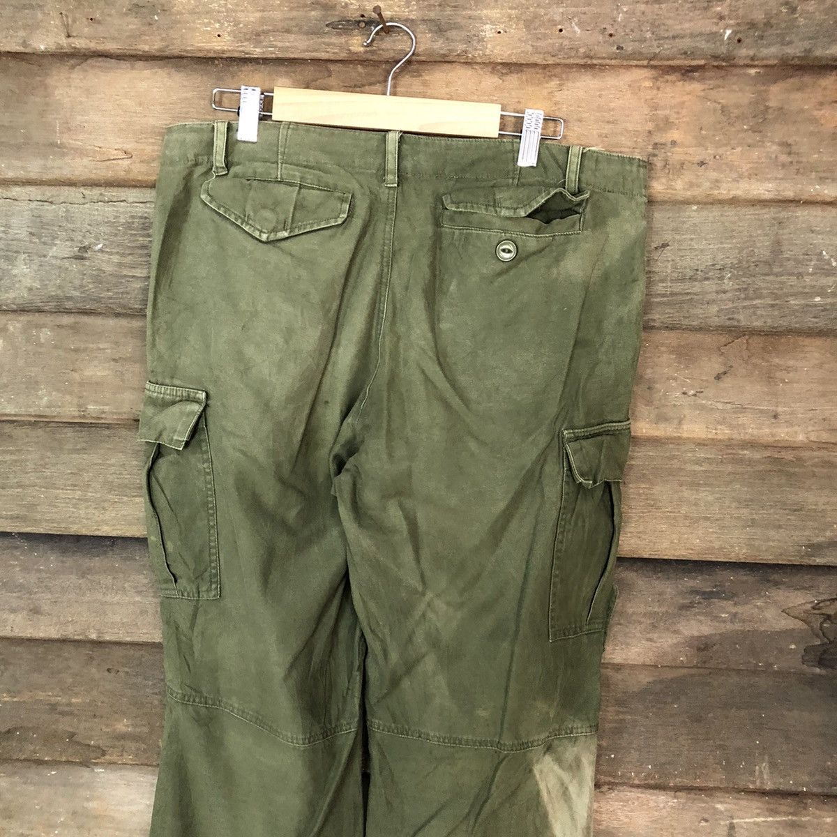 Faded Glory × Japanese Brand Superubis faded Green multipocket Cargo Pants #6930 Size US 32 / EU 48 - 11 Thumbnail