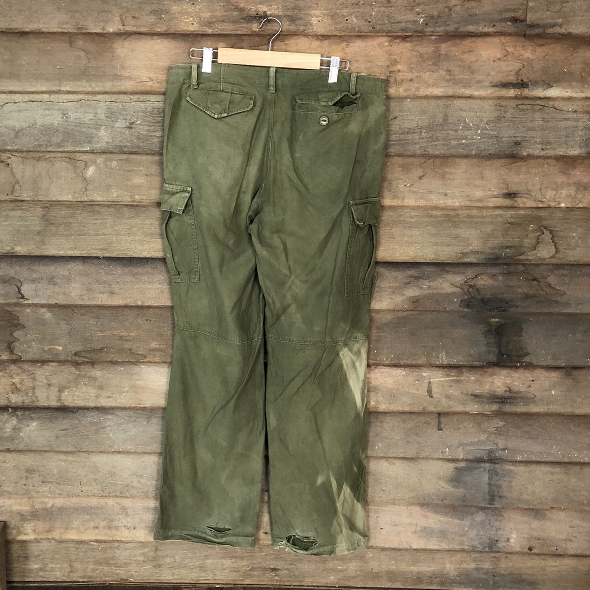 Faded Glory × Japanese Brand Superubis faded Green multipocket Cargo Pants #6930 Size US 32 / EU 48 - 10 Thumbnail