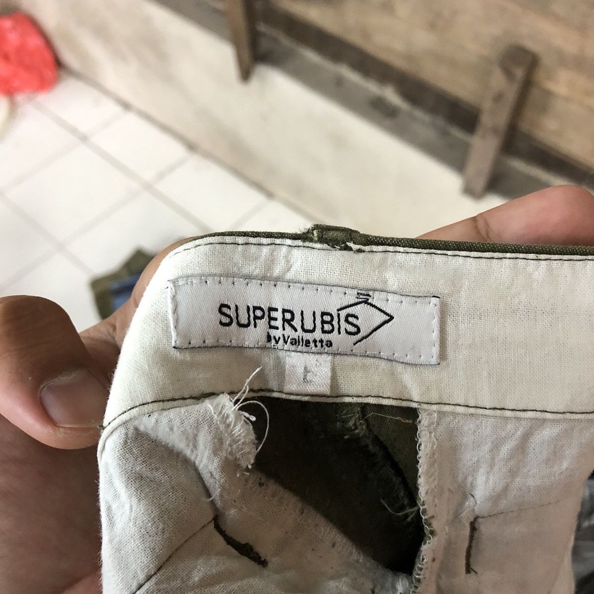 Faded Glory × Japanese Brand Superubis faded Green multipocket Cargo Pants #6930 Size US 32 / EU 48 - 17 Thumbnail