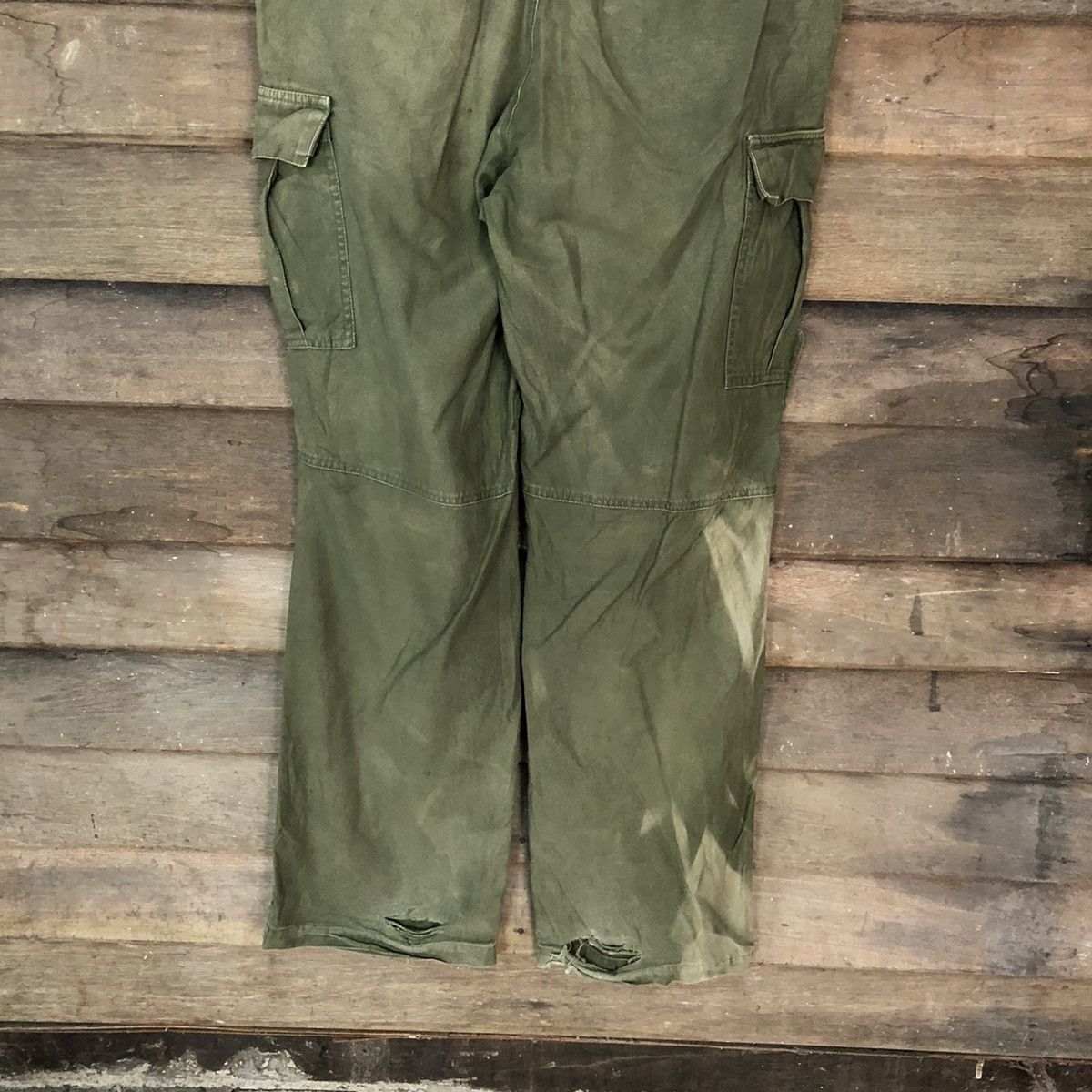 Faded Glory × Japanese Brand Superubis faded Green multipocket Cargo Pants #6930 Size US 32 / EU 48 - 12 Thumbnail