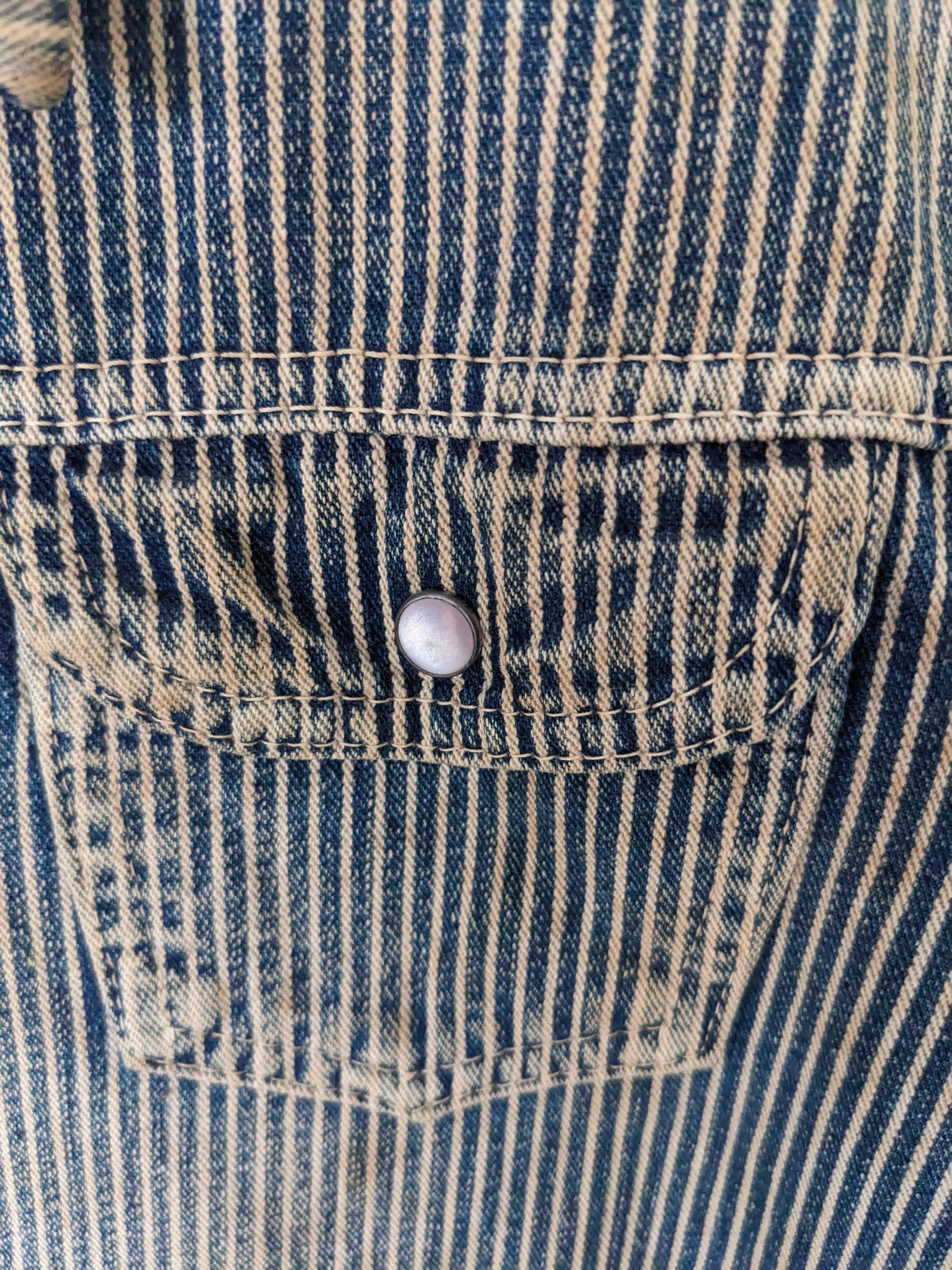 45rpm × If Six Was Nine × Le Grande Bleu (L.G.B.) Vintage 45rpm Hickory Denim Jacket Kapital Style Size S / US 4 / IT 40 - 10 Thumbnail