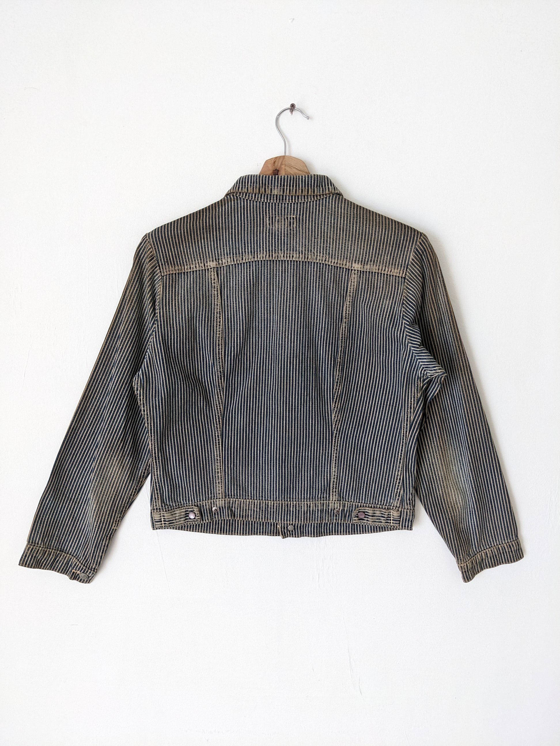 45rpm × If Six Was Nine × Le Grande Bleu (L.G.B.) Vintage 45rpm Hickory Denim Jacket Kapital Style Size S / US 4 / IT 40 - 2 Thumbnail