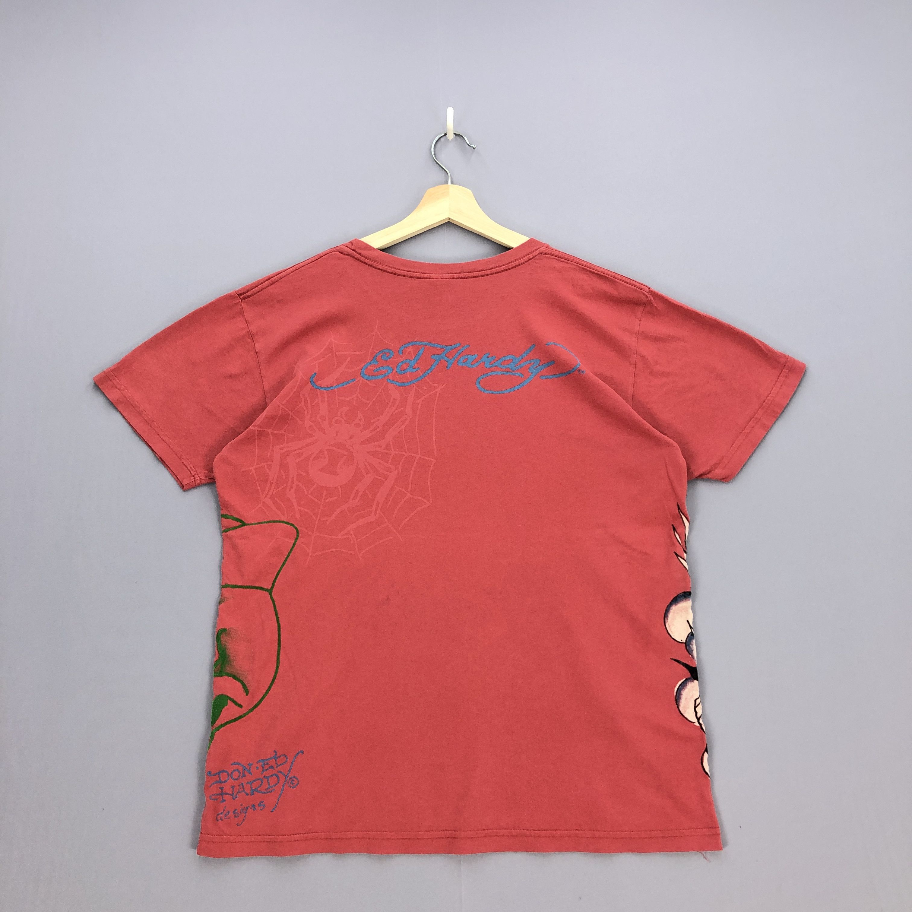 Christian Audigier Vintage Ed Hardy T Shirt Ed Hardy Tattoo Crewneck Tee Size US L / EU 52-54 / 3 - 2 Thumbnail