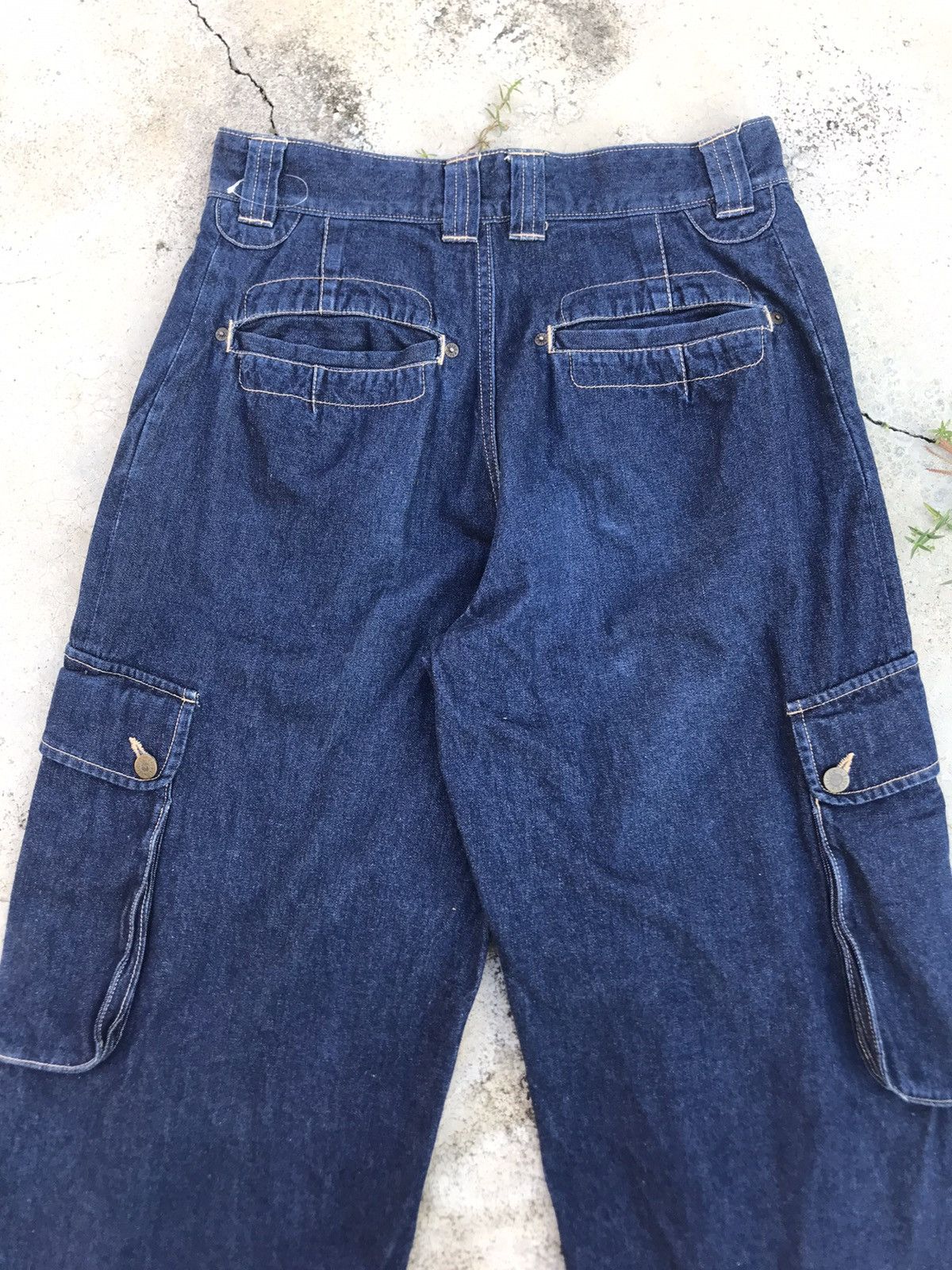 Yoshiyuki Konishi Vintage Ficce Yoshiyuki Konishi Denim Cargo Pant Size US 32 / EU 48 - 5 Thumbnail