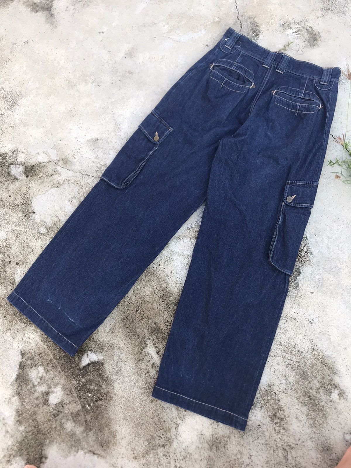 Yoshiyuki Konishi Vintage Ficce Yoshiyuki Konishi Denim Cargo Pant Size US 32 / EU 48 - 2 Thumbnail